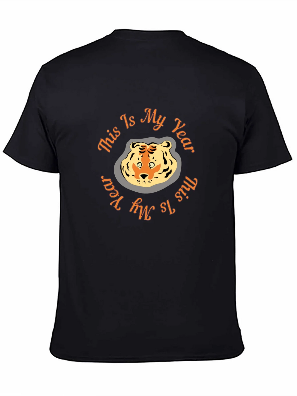 Tiger Year Graphic Tee - Black Cotton Comfort product image 4