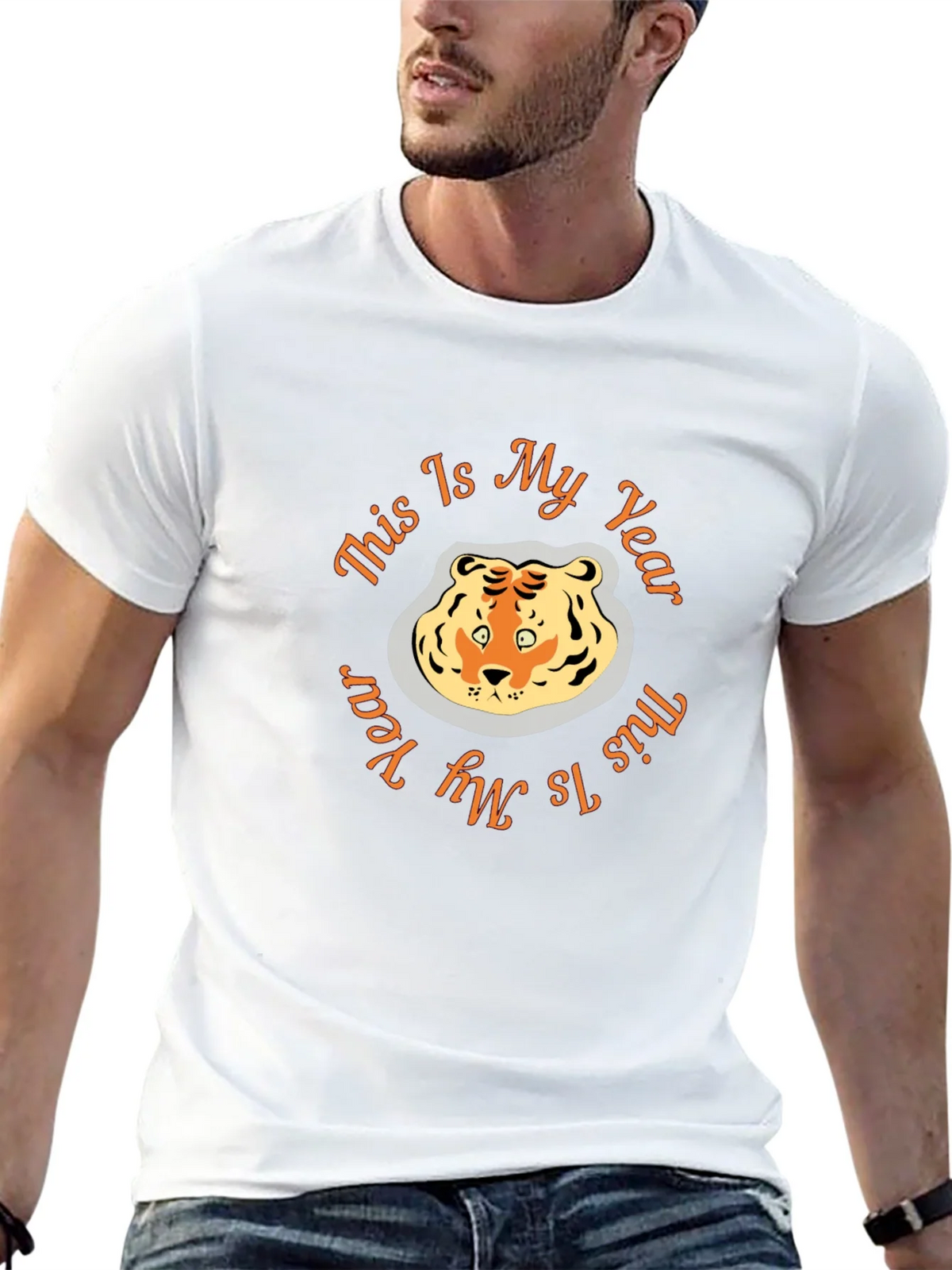 Tiger Year Graphic Tee - Black Cotton Comfort product image 12