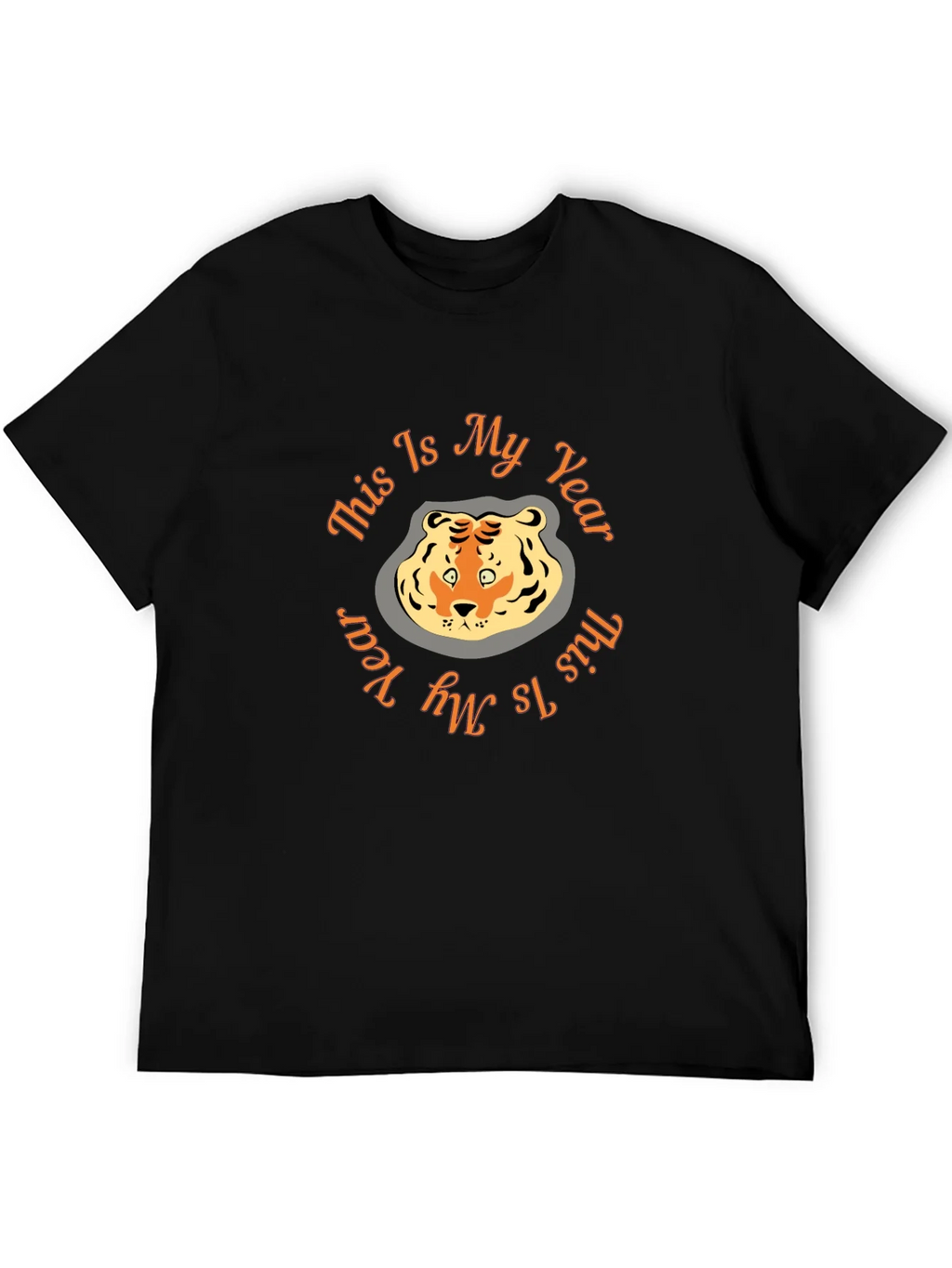 Tiger Year Graphic Tee - Black Cotton Comfort product image 5