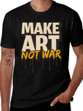 Make Art Not War Graphic Tee - Black product image 1