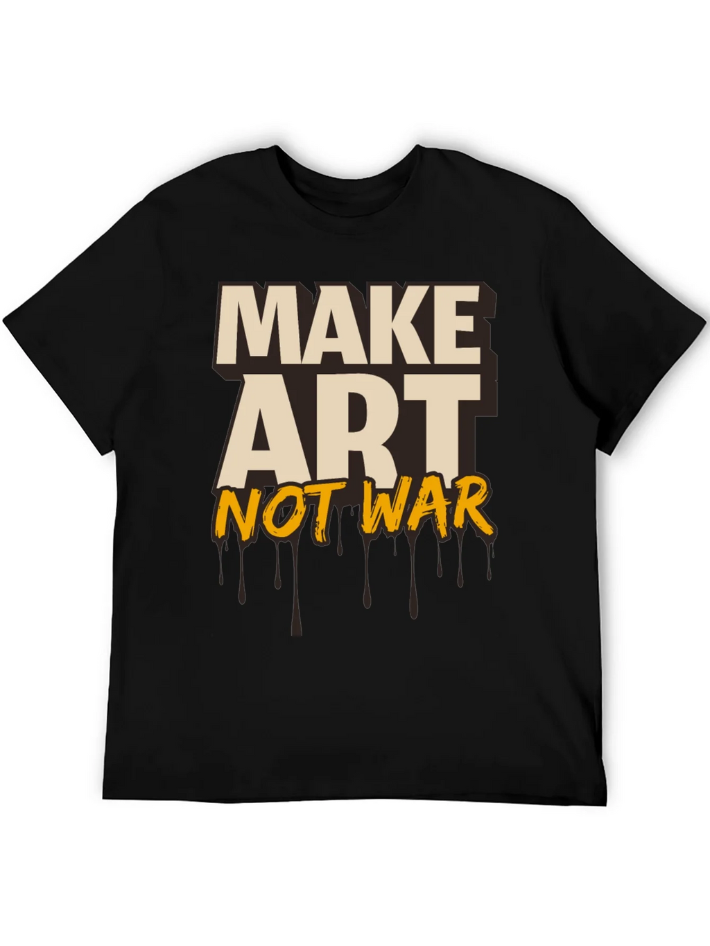 Make Art Not War Graphic Tee - Black product image 5