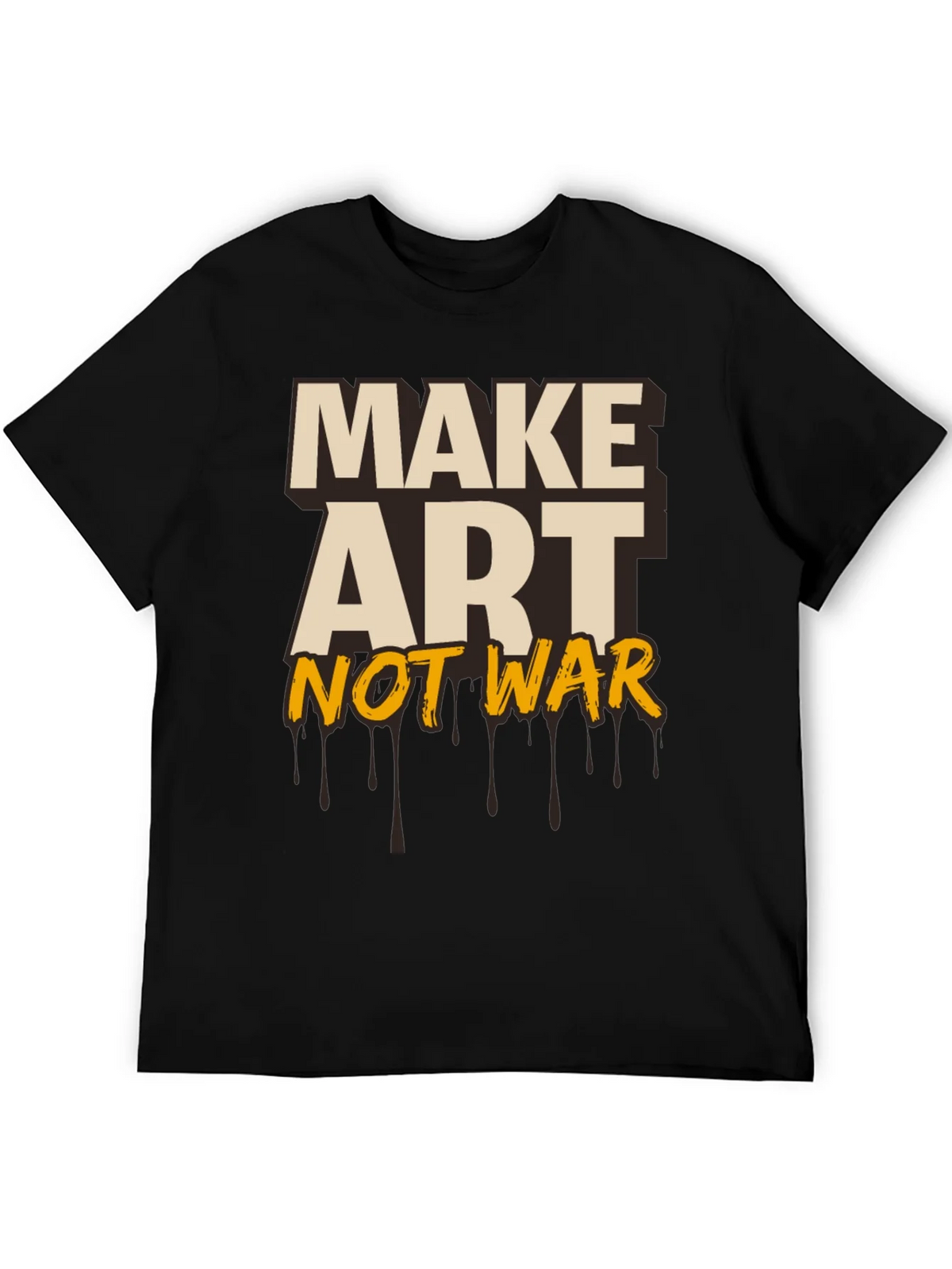 Make Art Not War Graphic Tee - Black product image 5