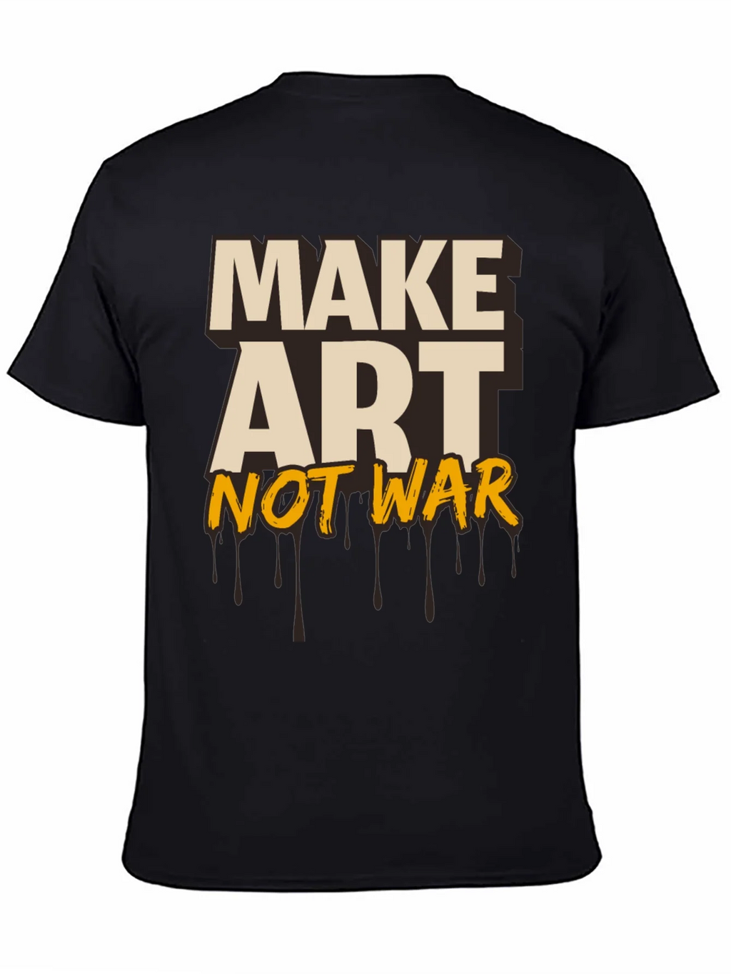 Make Art Not War Graphic Tee - Black product image 4