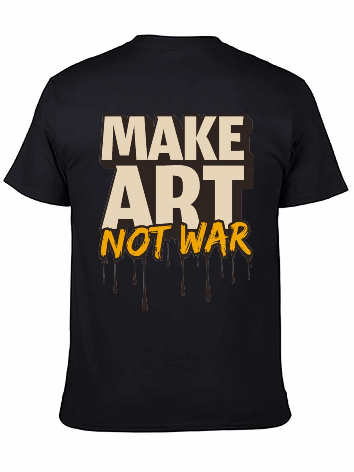 Make Art Not War Graphic Tee - Black product image 4