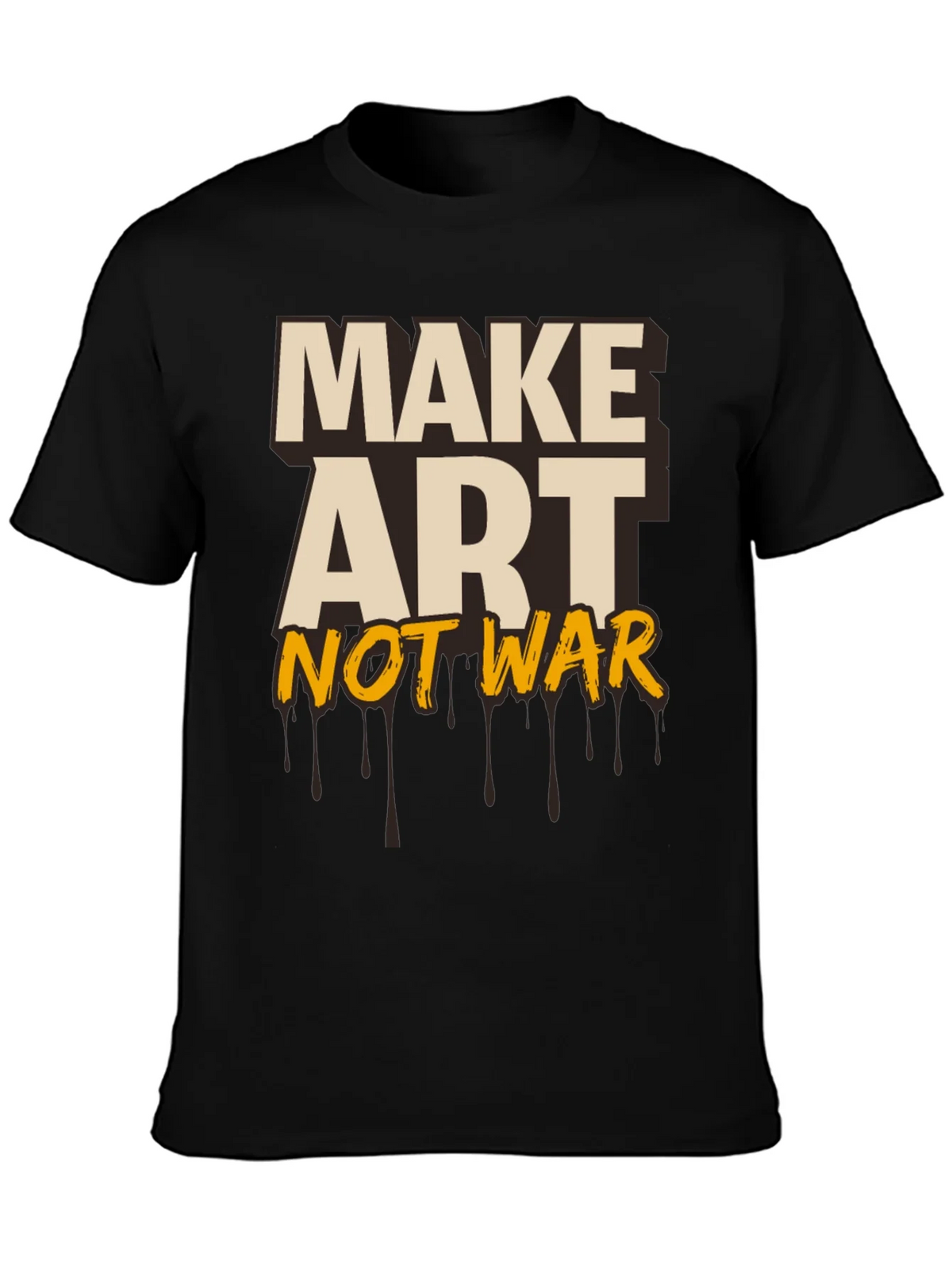 Make Art Not War Graphic Tee - Black product image 3