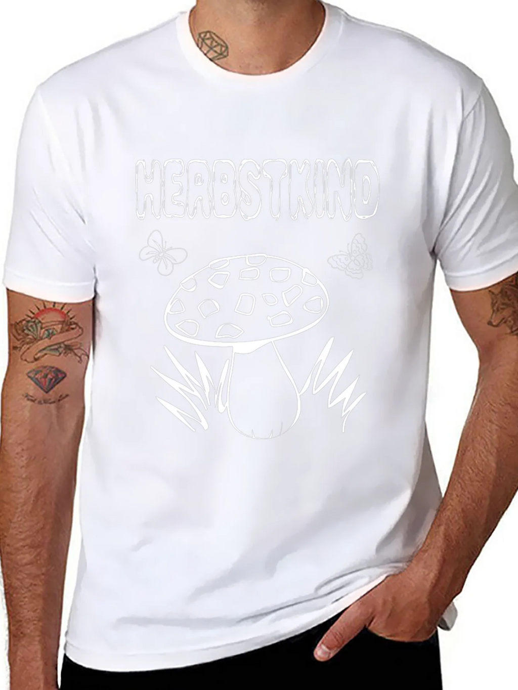 Herbstkind Mushroom Graphic Tee - Fall Season T-Shirt product image 7