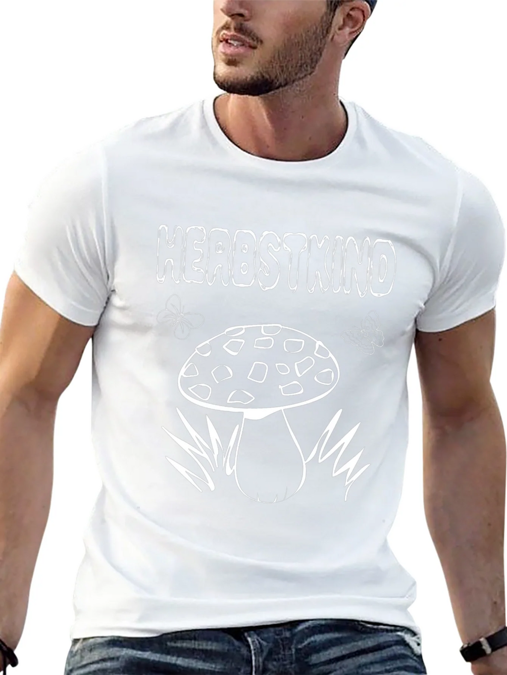 Herbstkind Mushroom Graphic Tee - Fall Season T-Shirt product image 12