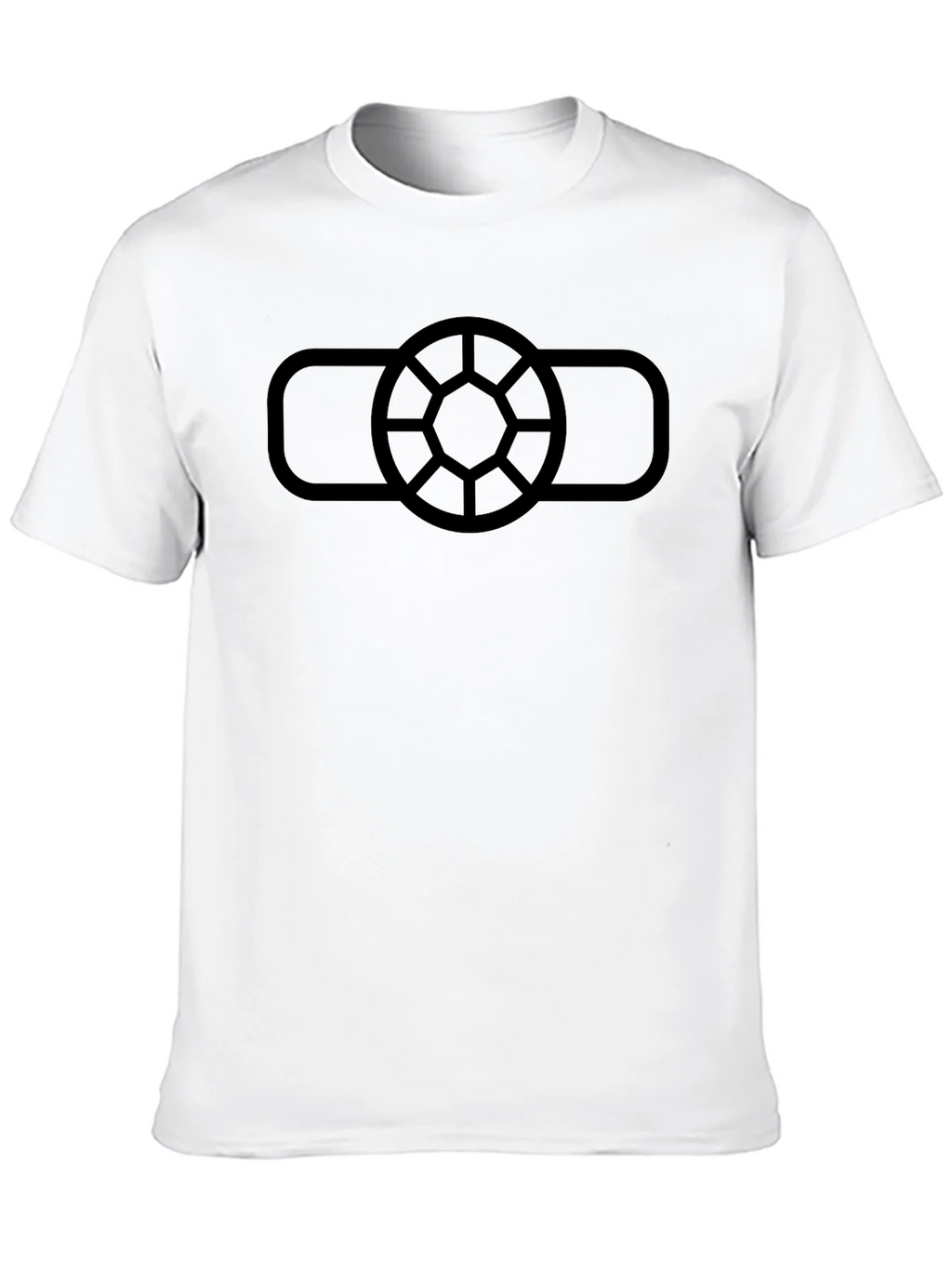 Geometric Logo Black T-Shirt - Modern Casual Wear product image 9