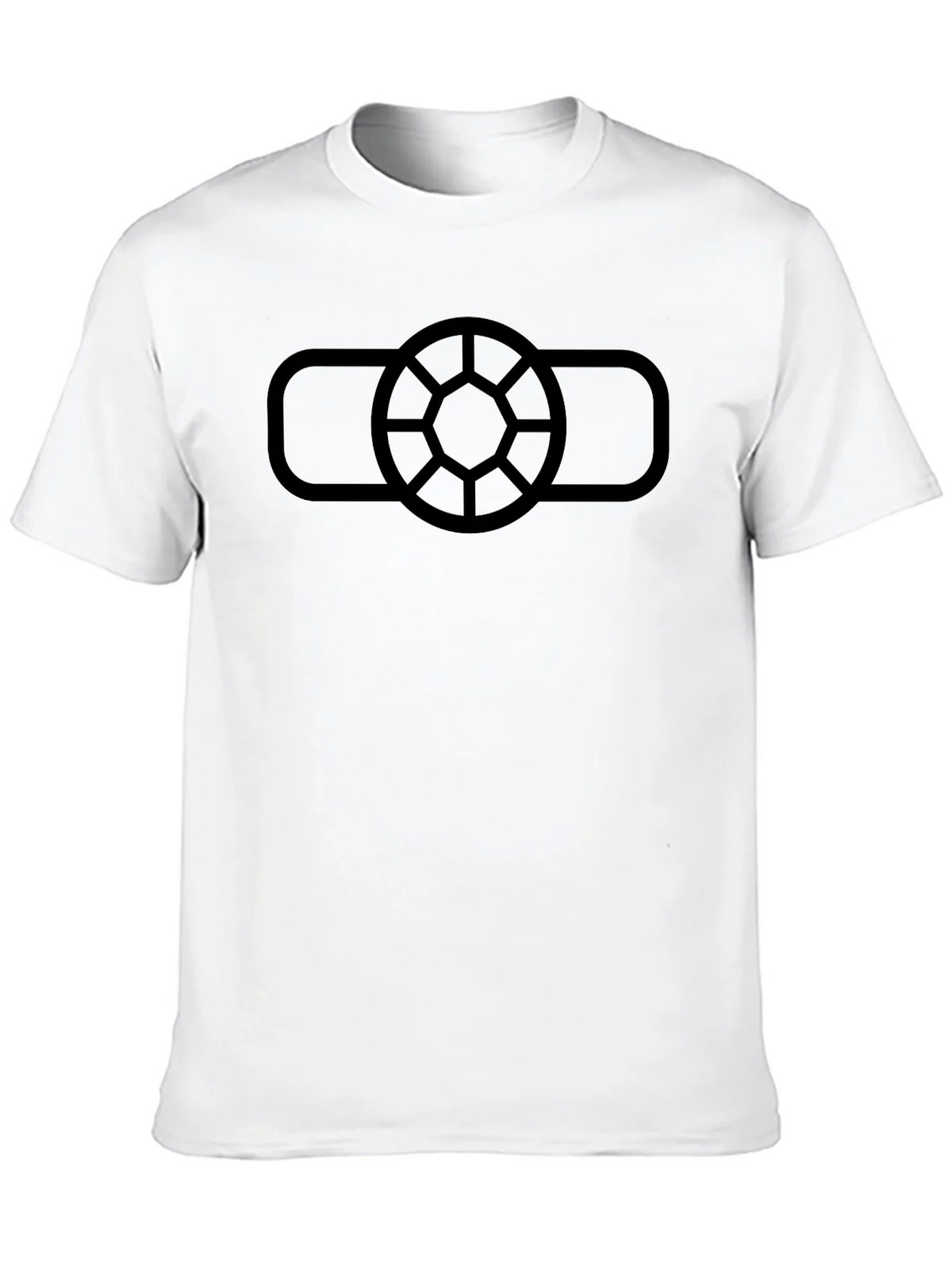 Geometric Logo Black T-Shirt - Modern Casual Wear product image 9