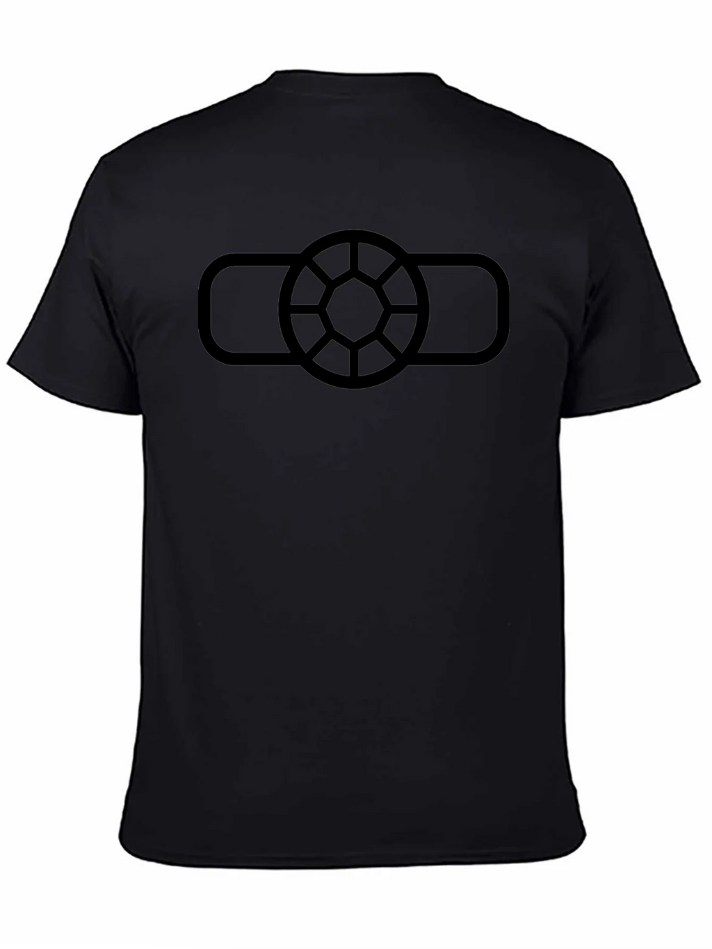 Geometric Logo Black T-Shirt - Modern Casual Wear product image 4