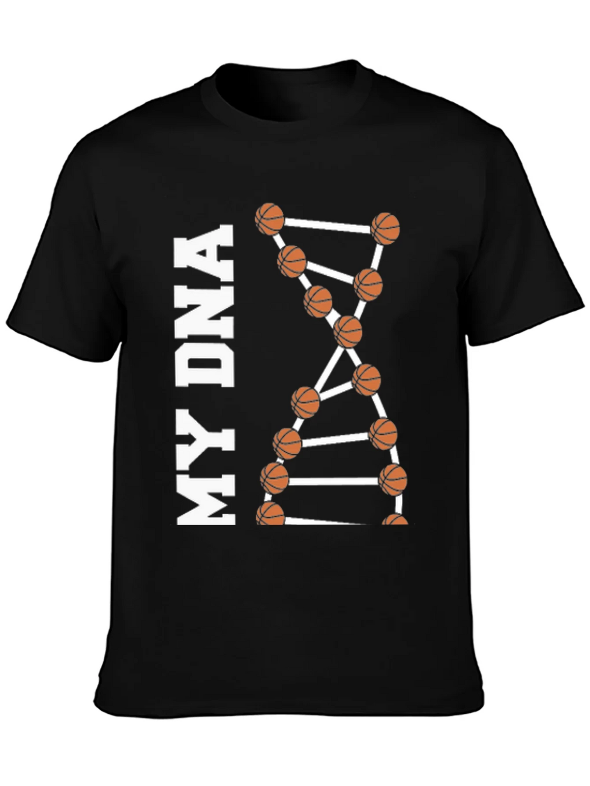Basketball DNA Graphic Tee - Black product image 3