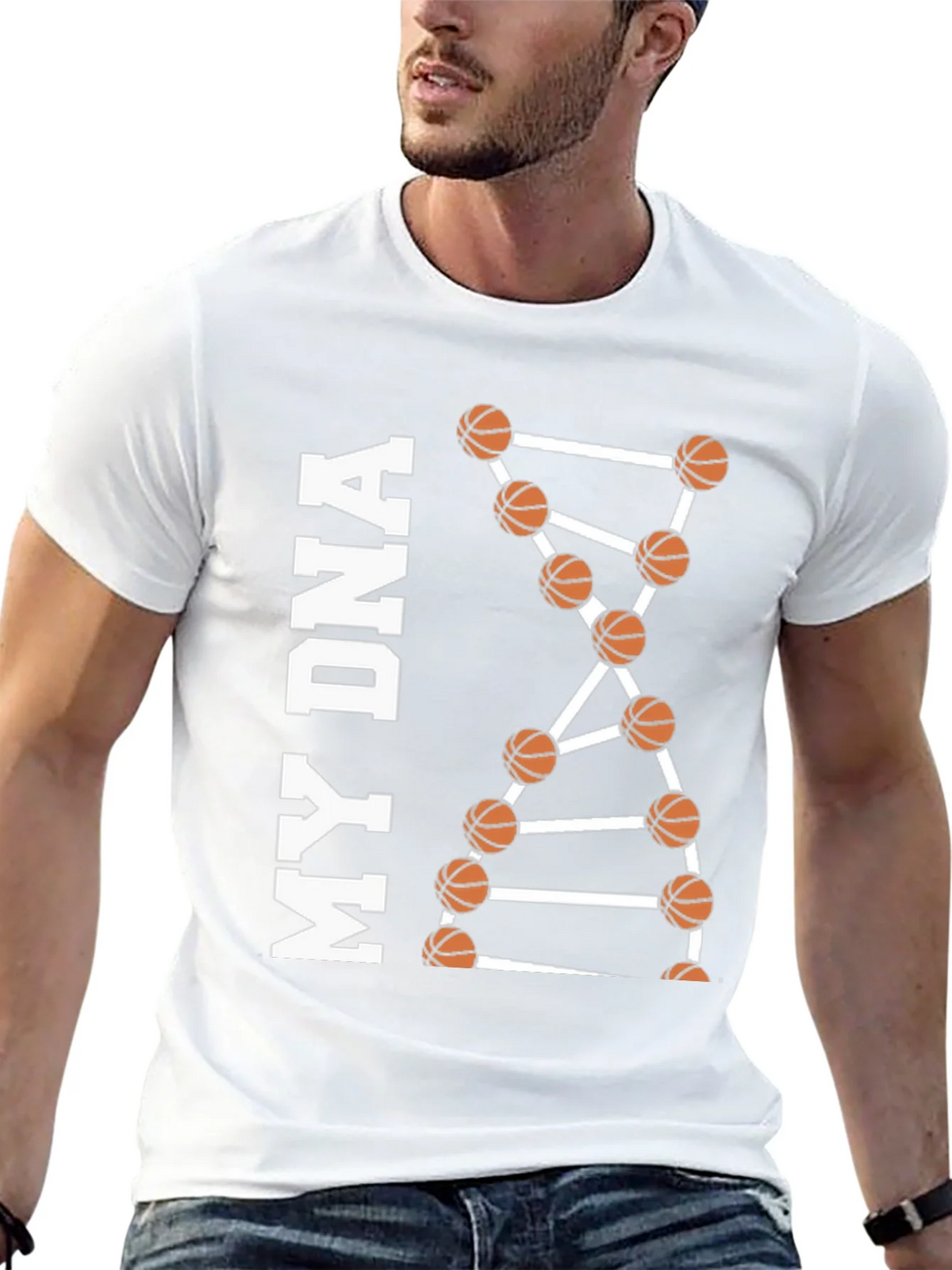Basketball DNA Graphic Tee - Black product image 12