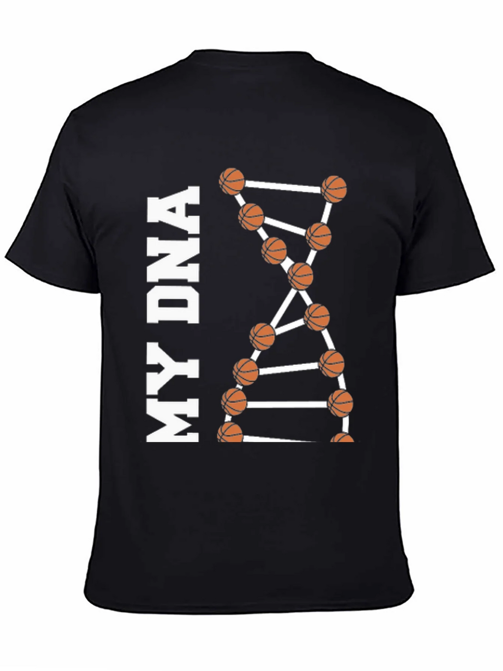 Basketball DNA Graphic Tee - Black product image 4