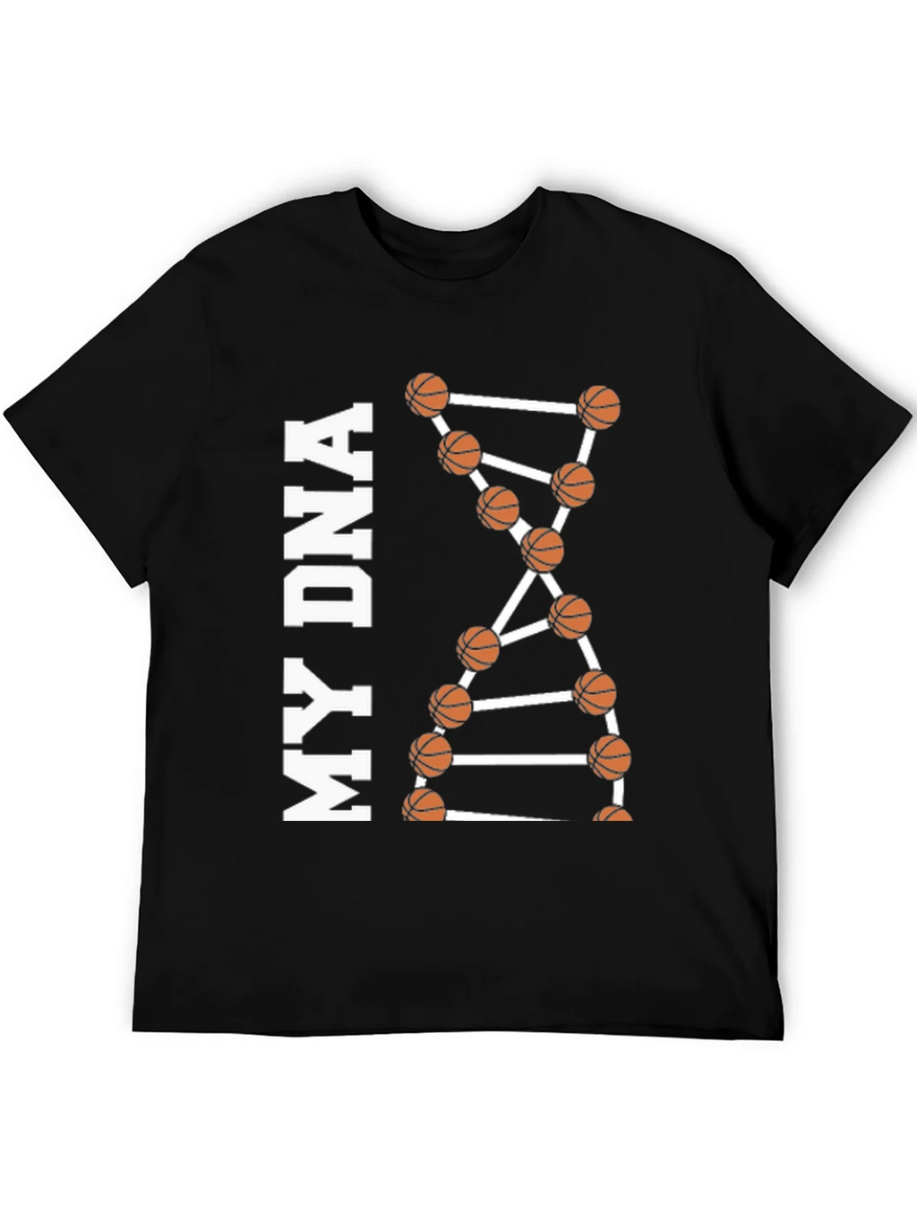 Basketball DNA Graphic Tee - Black product image 5
