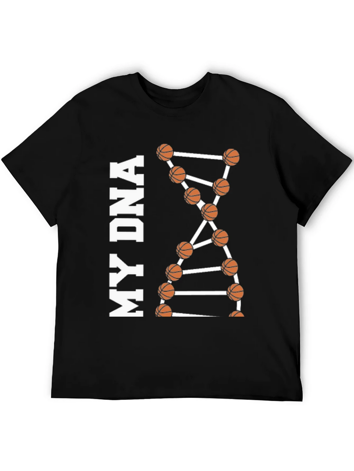 Basketball DNA Graphic Tee - Black product image 5