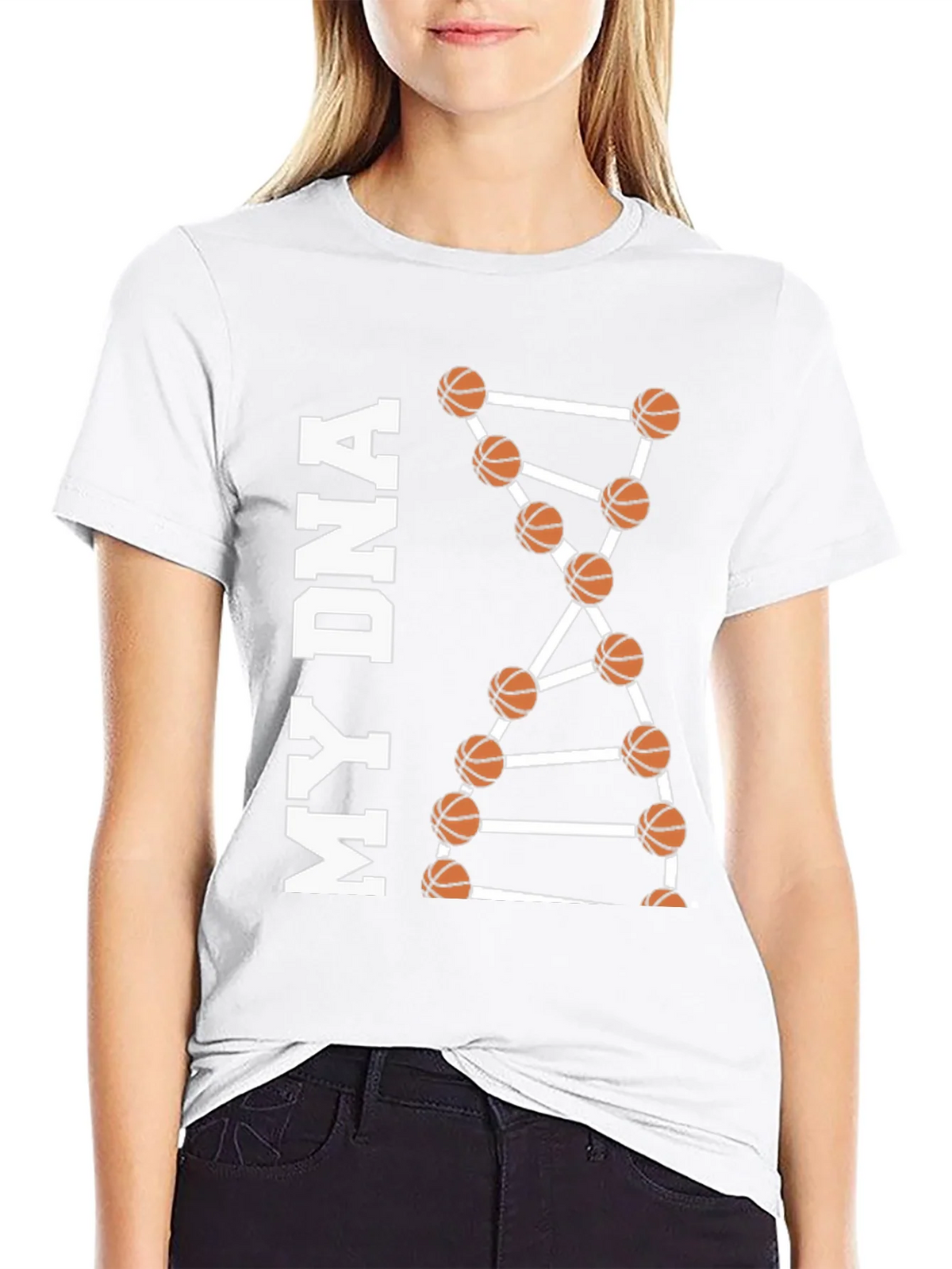 Basketball DNA Graphic Tee - Black product image 8