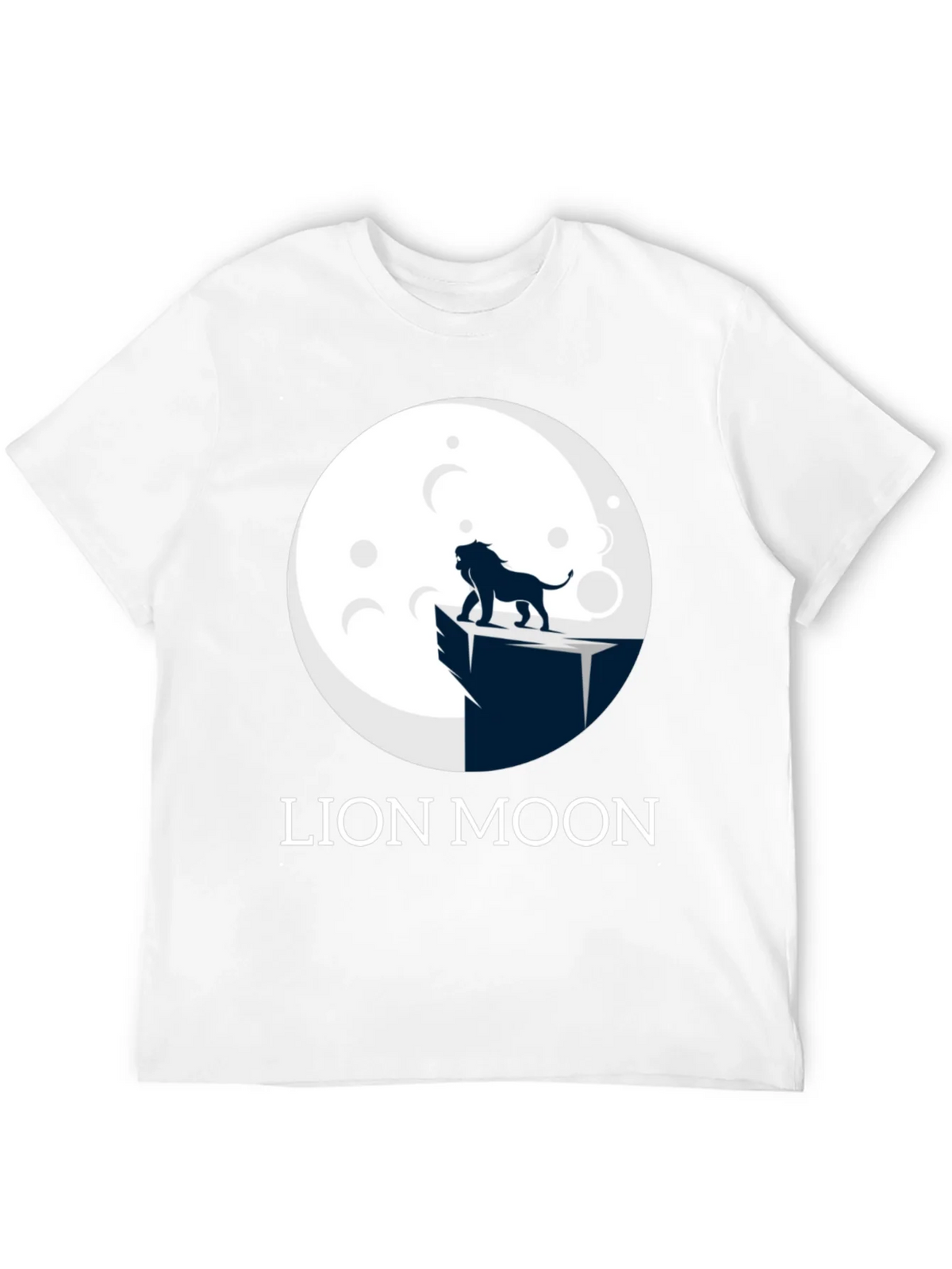 Lion Moon Graphic T-Shirt - Black Cotton Tee product image 11