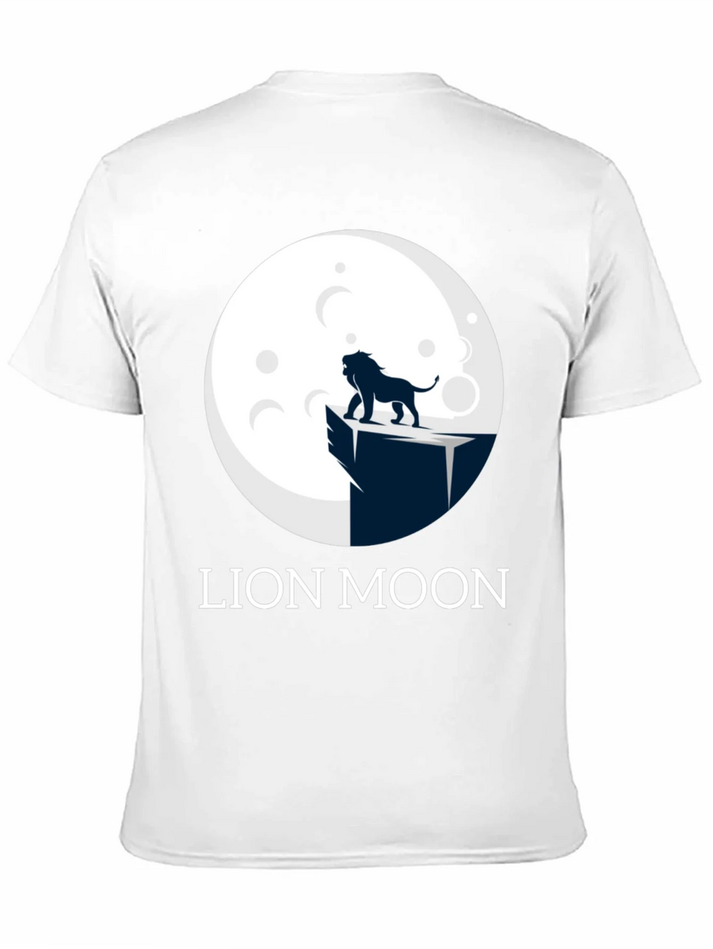 Lion Moon Graphic T-Shirt - Black Cotton Tee product image 10