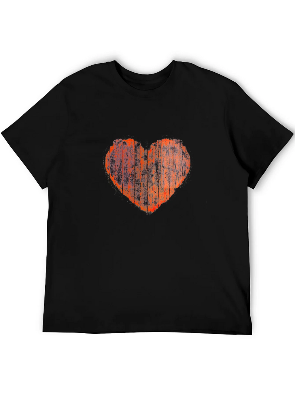 Distressed Heart Graphic Tee - Black product image 5