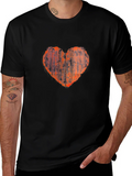 Distressed Heart Graphic Tee - Black product image 1