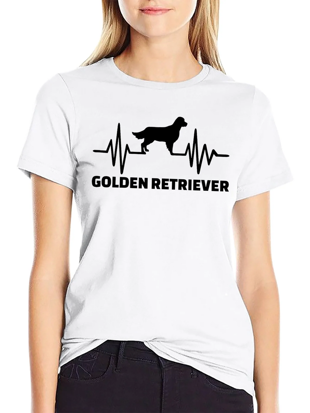 Golden Retriever Heartbeat T-Shirt Dog Lover Tee product image 8