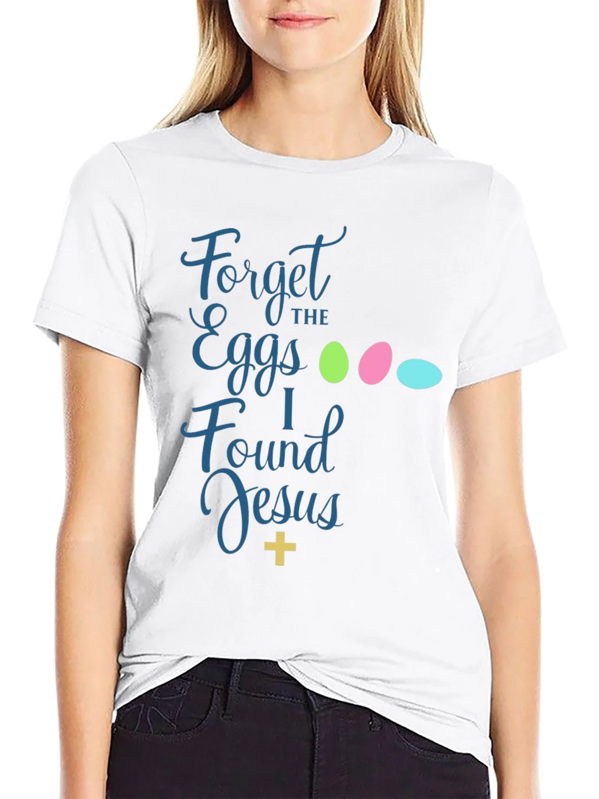 Forget the Eggs I Found Jesus Easter T-Shirt product image 8