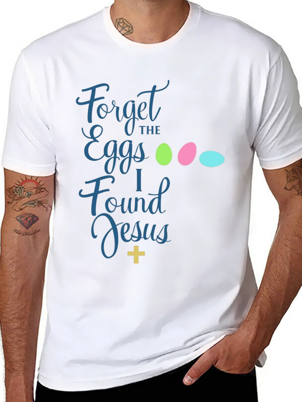Forget the Eggs I Found Jesus Easter T-Shirt product image 7