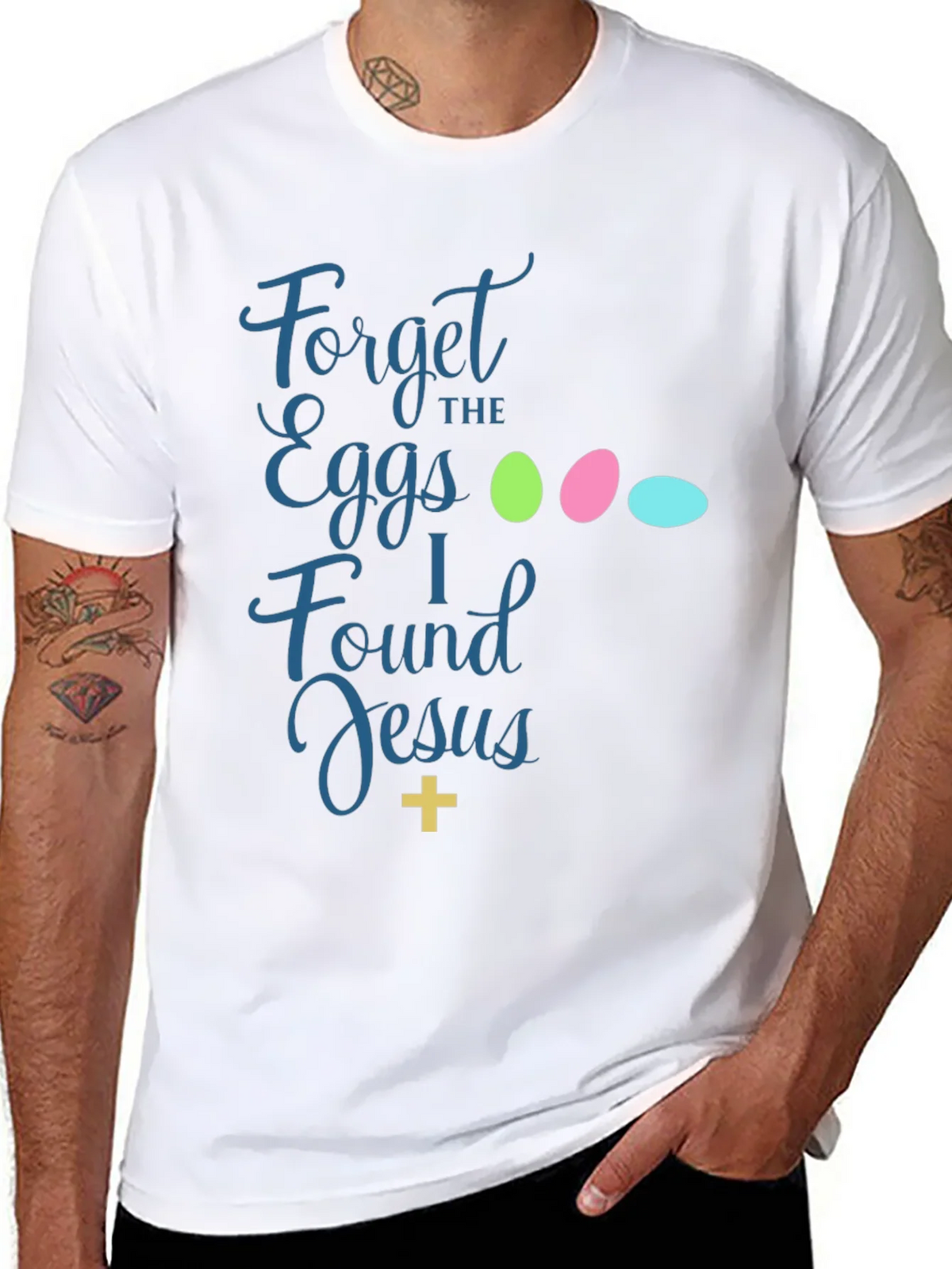 Forget the Eggs I Found Jesus Easter T-Shirt product image 7
