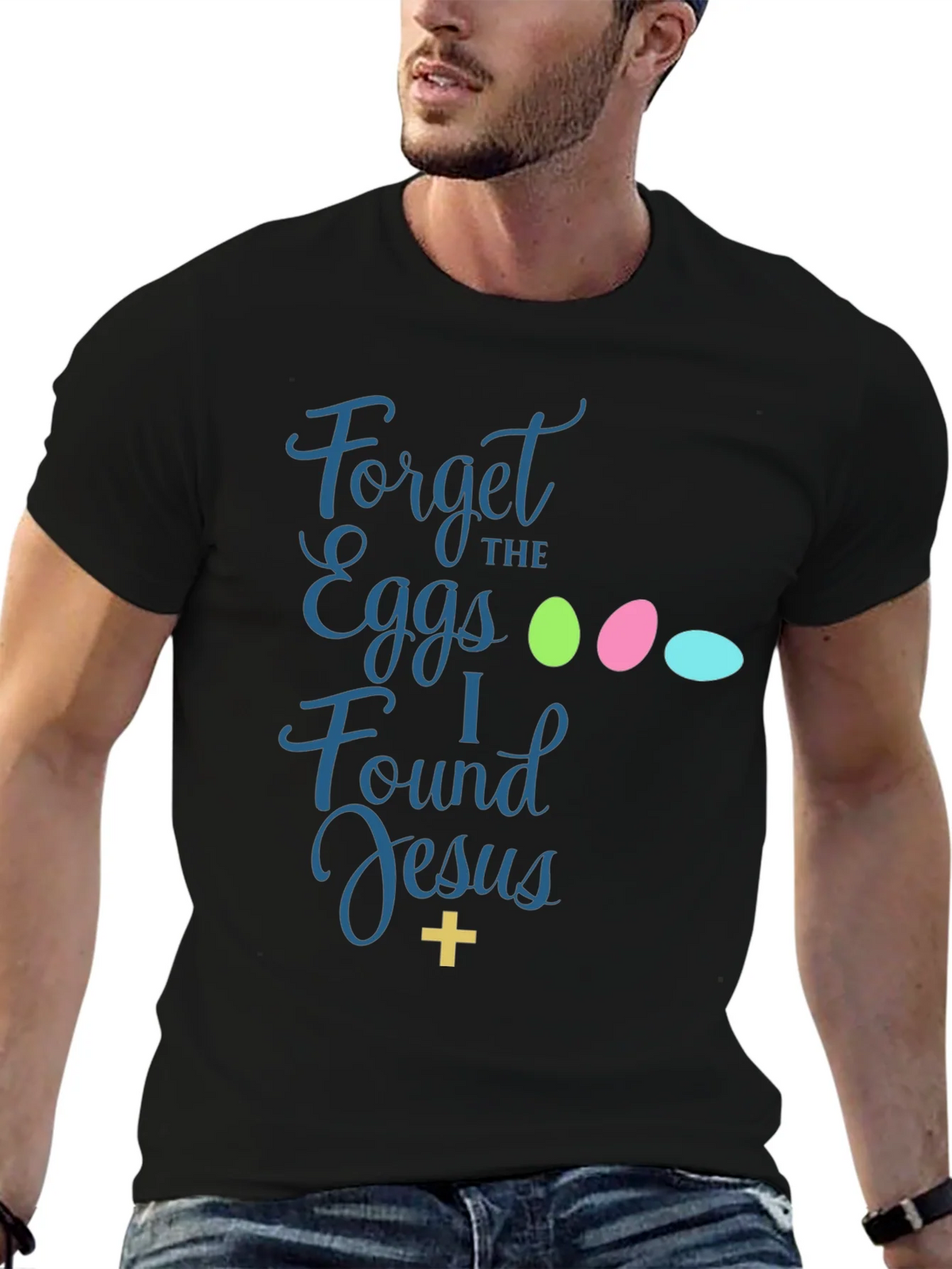 Forget the Eggs I Found Jesus Easter T-Shirt product image 6