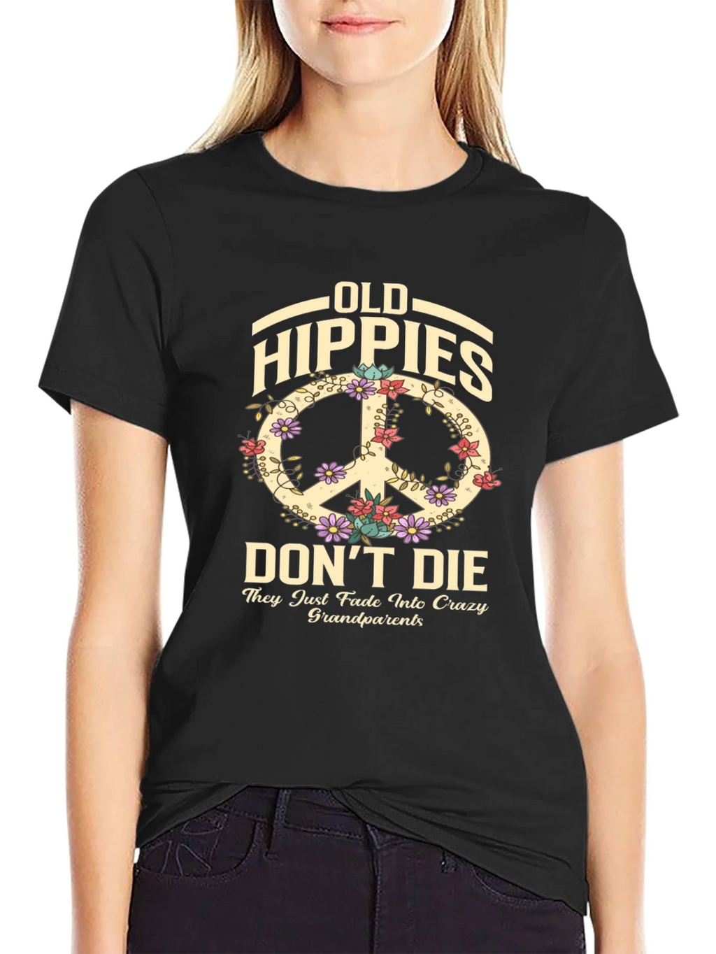 Old Hippies Dont Die T-Shirt product image 2