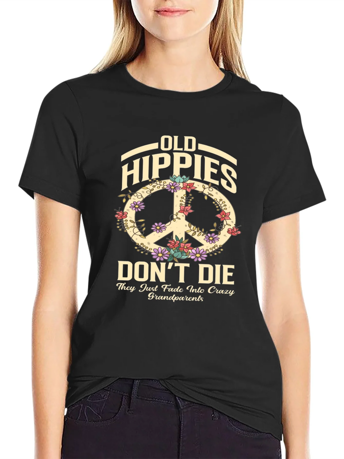 Old Hippies Dont Die T-Shirt product image 2