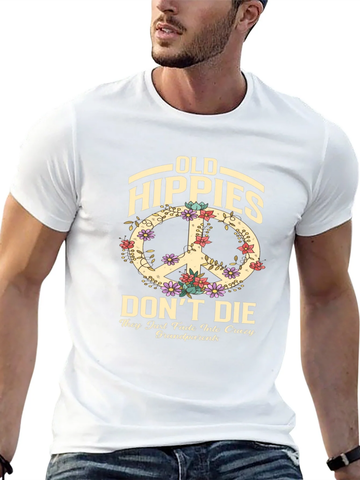 Old Hippies Dont Die T-Shirt product image 12