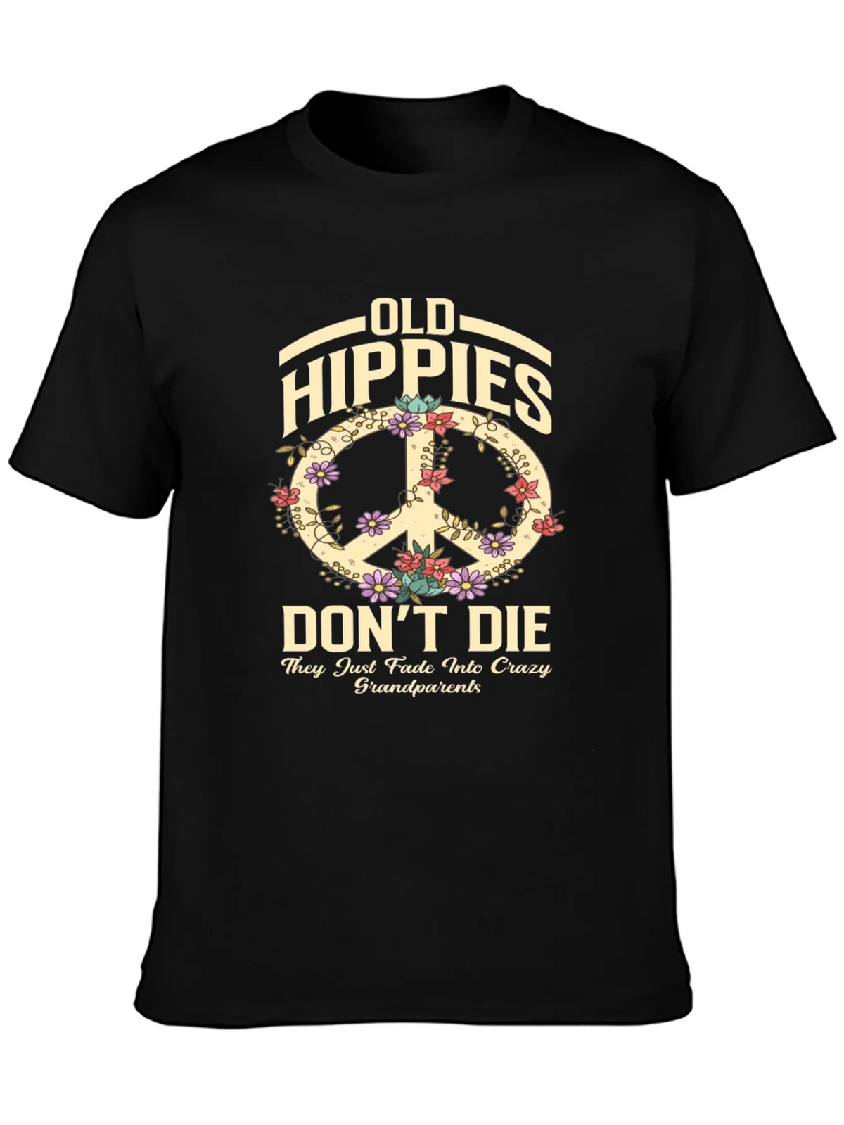Old Hippies Dont Die T-Shirt product image 3