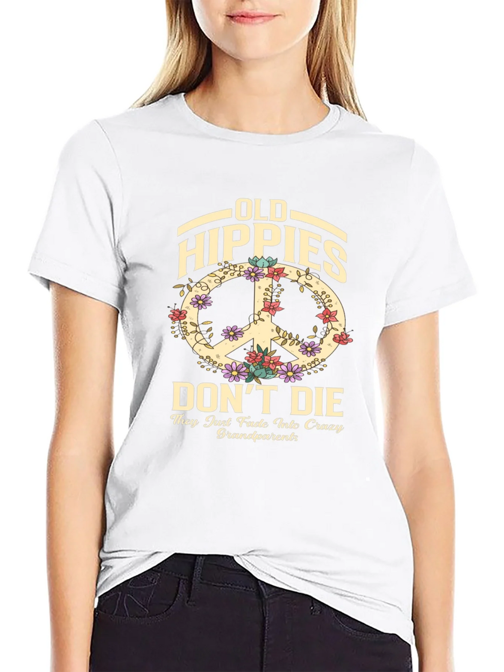 Old Hippies Dont Die T-Shirt product image 8