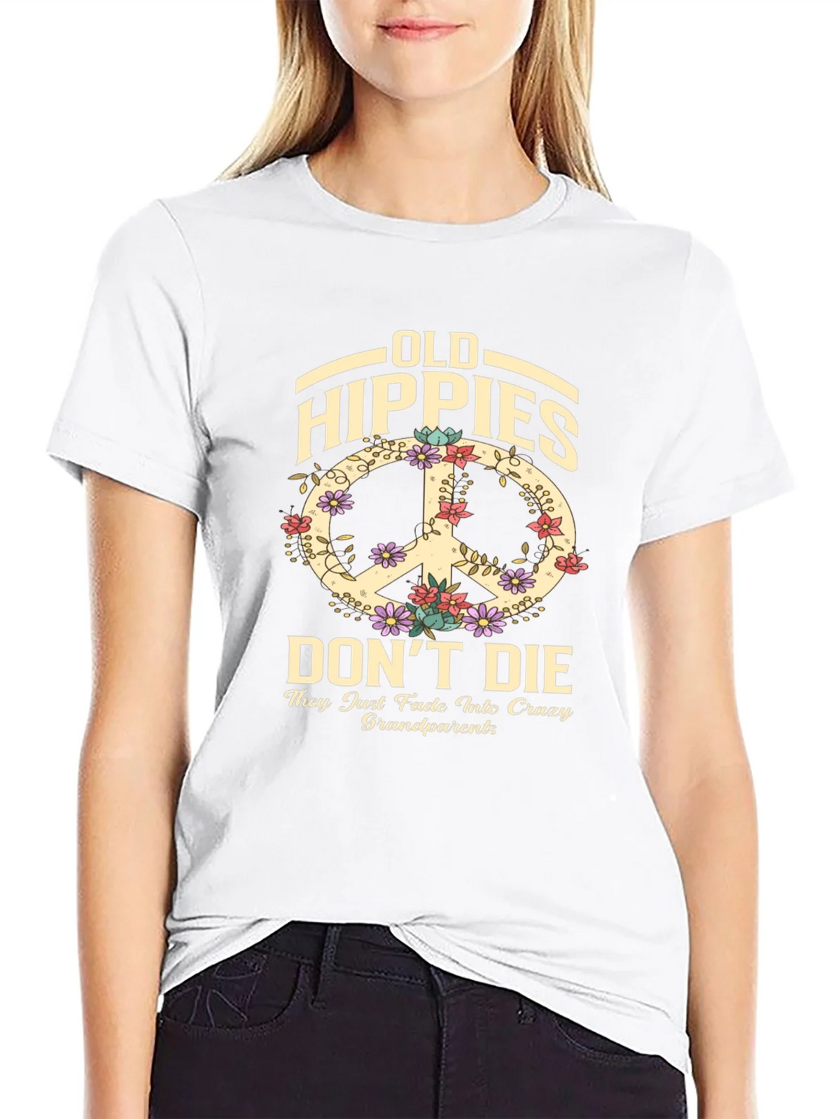 Old Hippies Dont Die T-Shirt product image 8