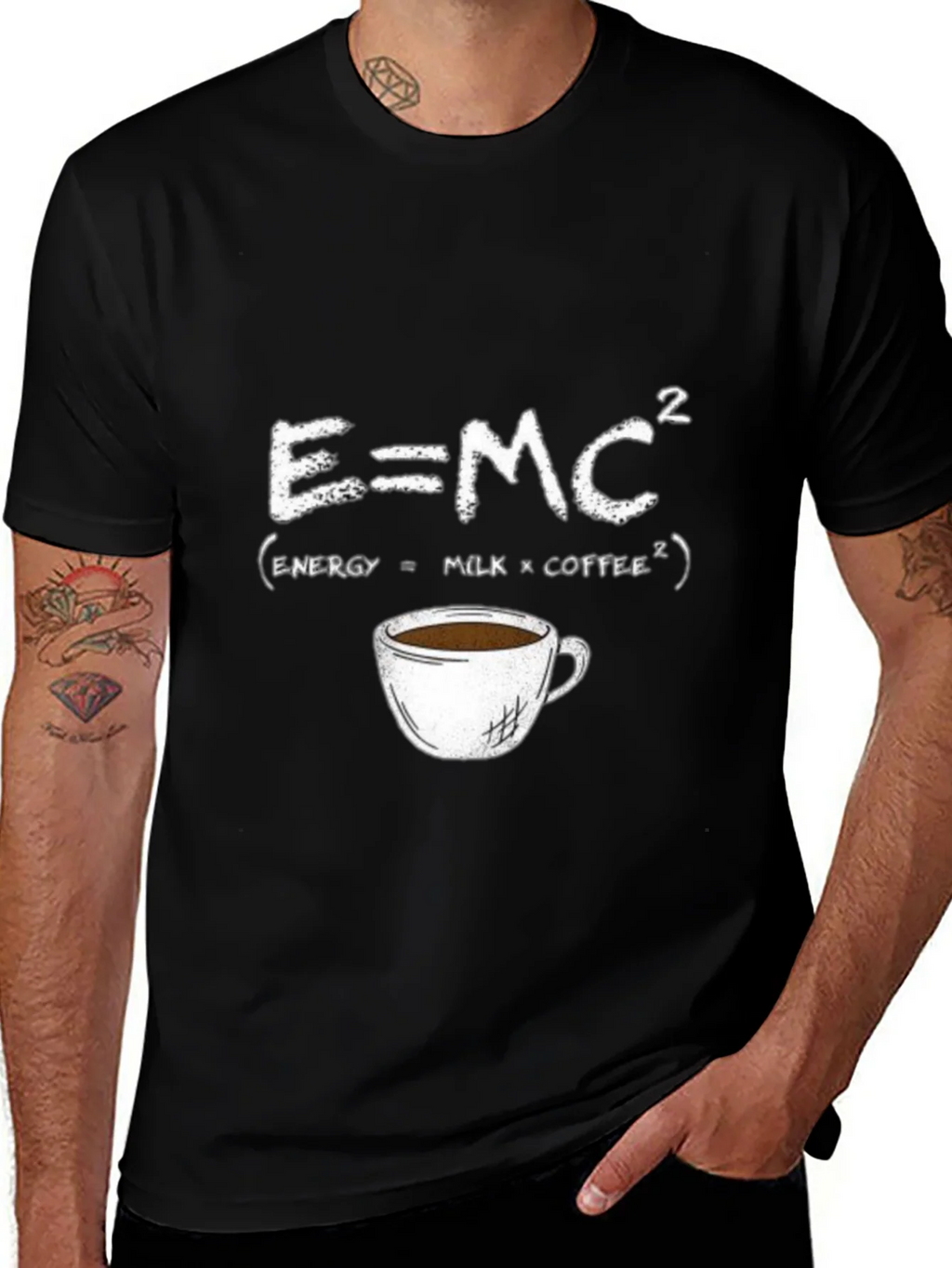 E=MC² Coffee T-Shirt - Energy Formula Tee product image 1