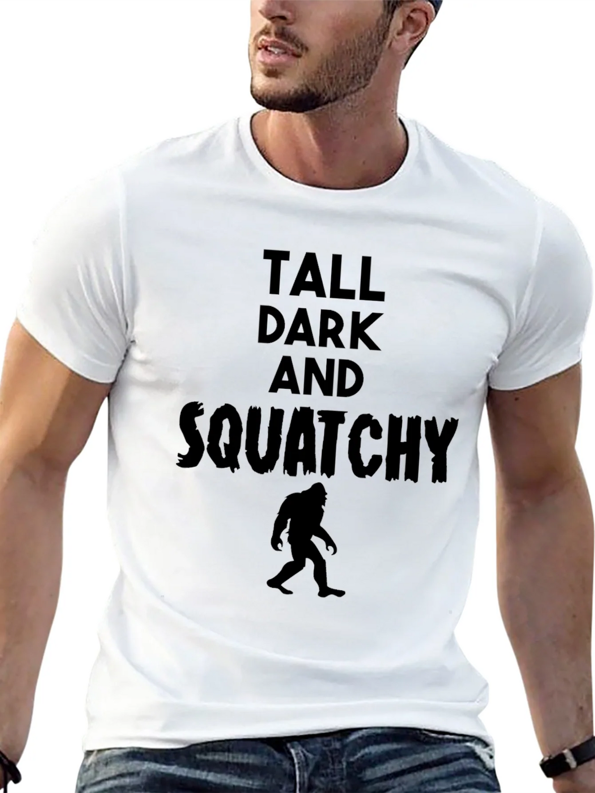 Tall Dark and Squatchy Black T-Shirt product image 12