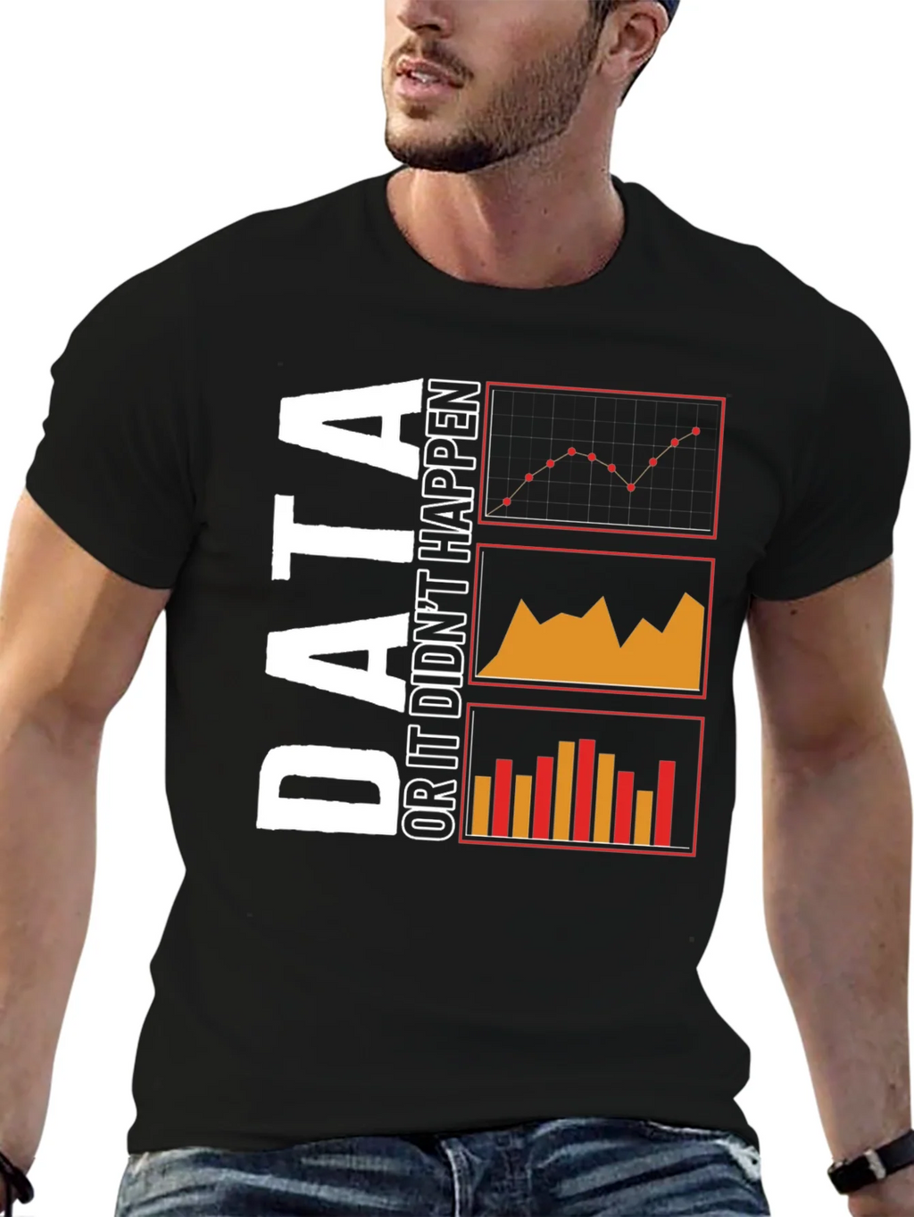 Data or It Didnt Happen Black T-Shirt product image 6