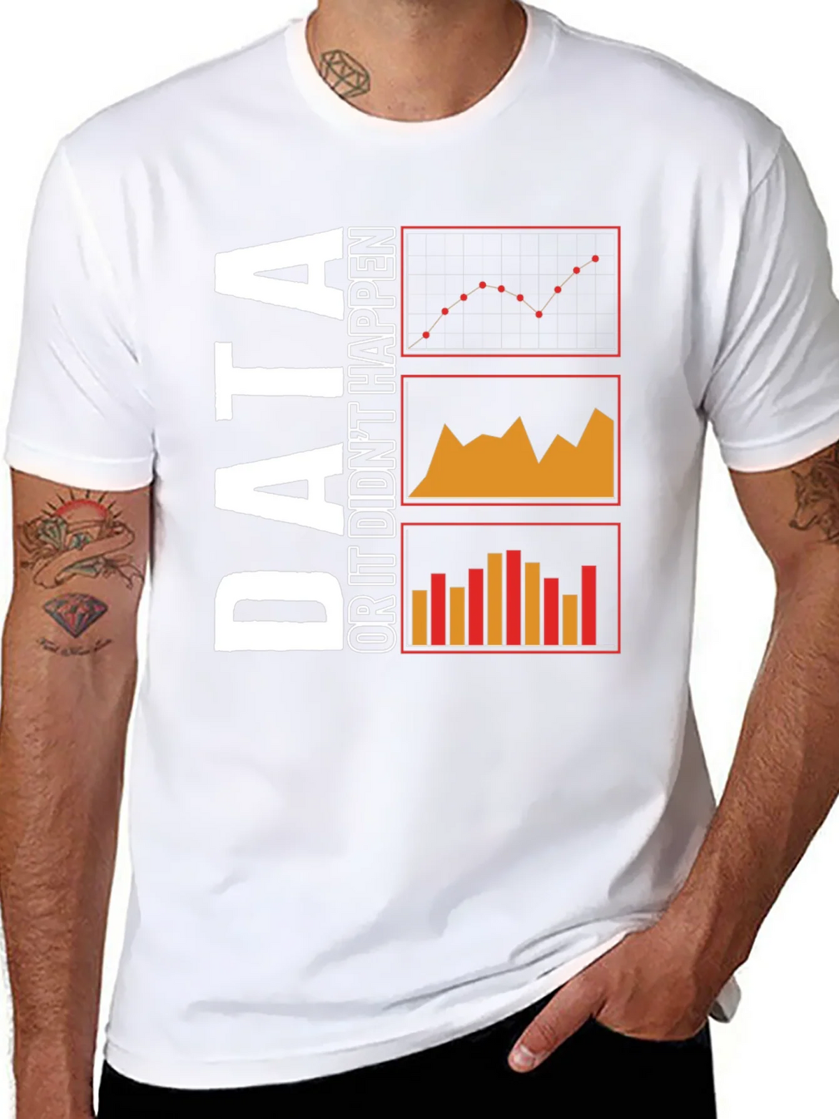 Data or It Didnt Happen Black T-Shirt product image 7