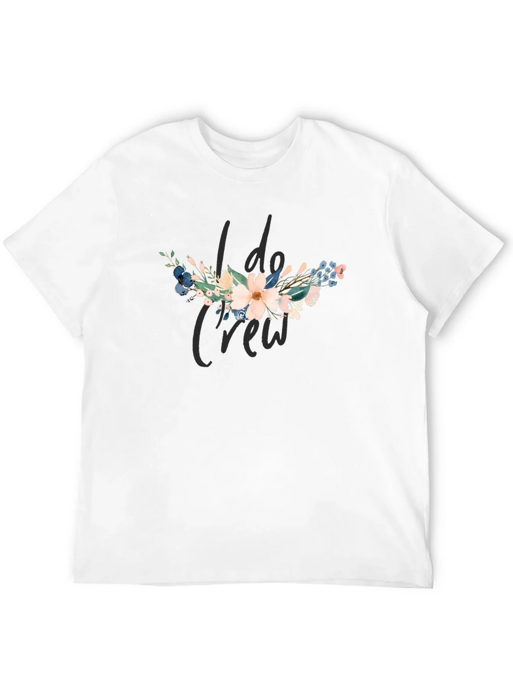 I Do Crew Floral Graphic Black T-Shirt product image 11