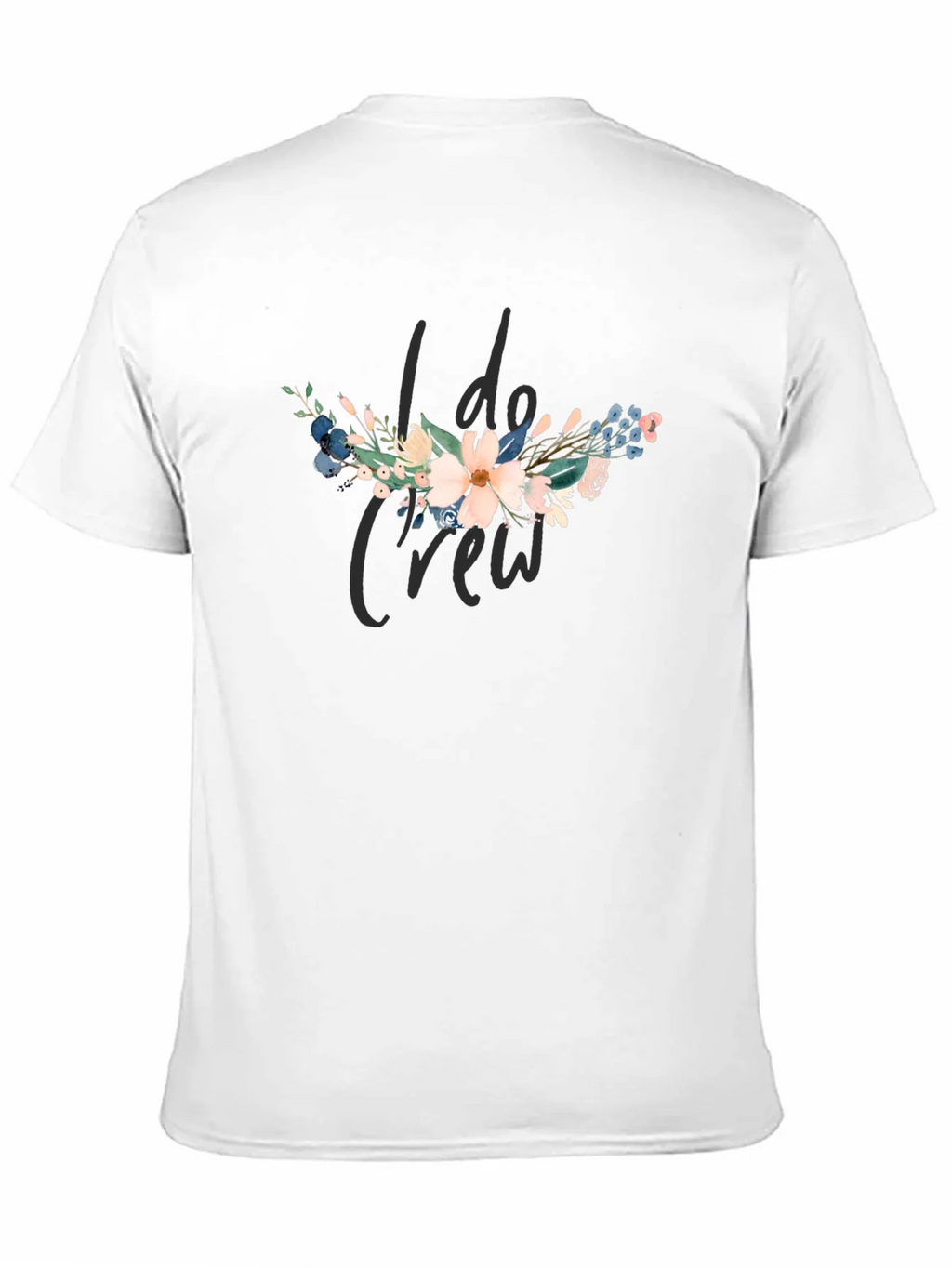 I Do Crew Floral Graphic Black T-Shirt product image 10