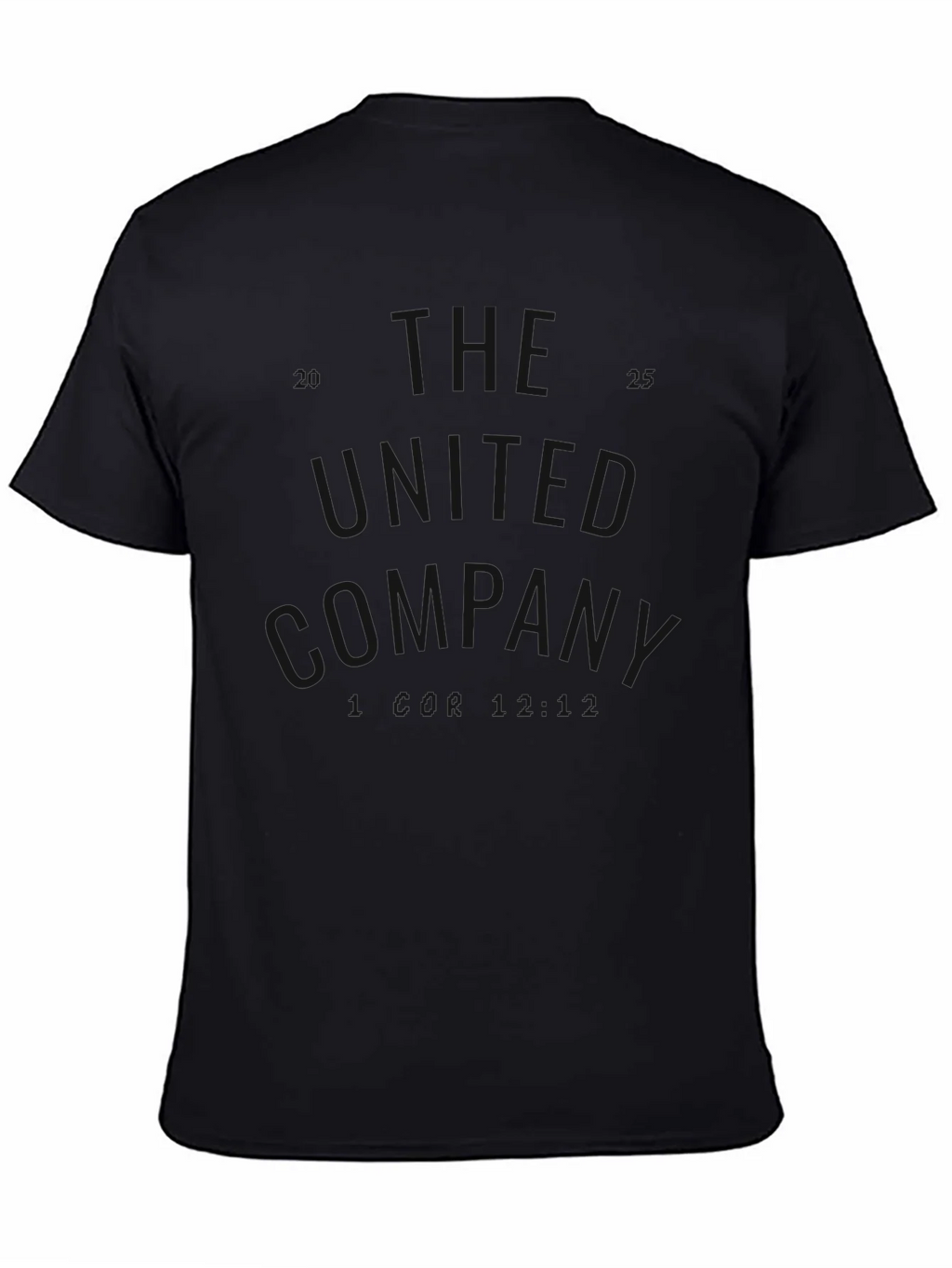Mens Basic Black Short Sleeve T-Shirt product image 4