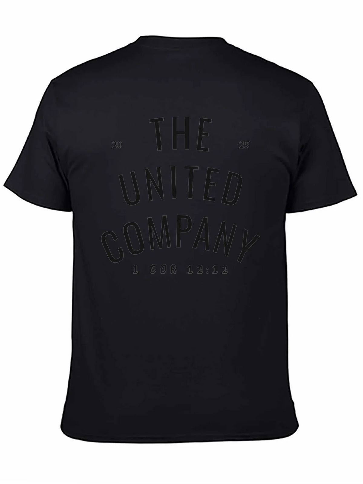 Mens Basic Black Short Sleeve T-Shirt product image 4