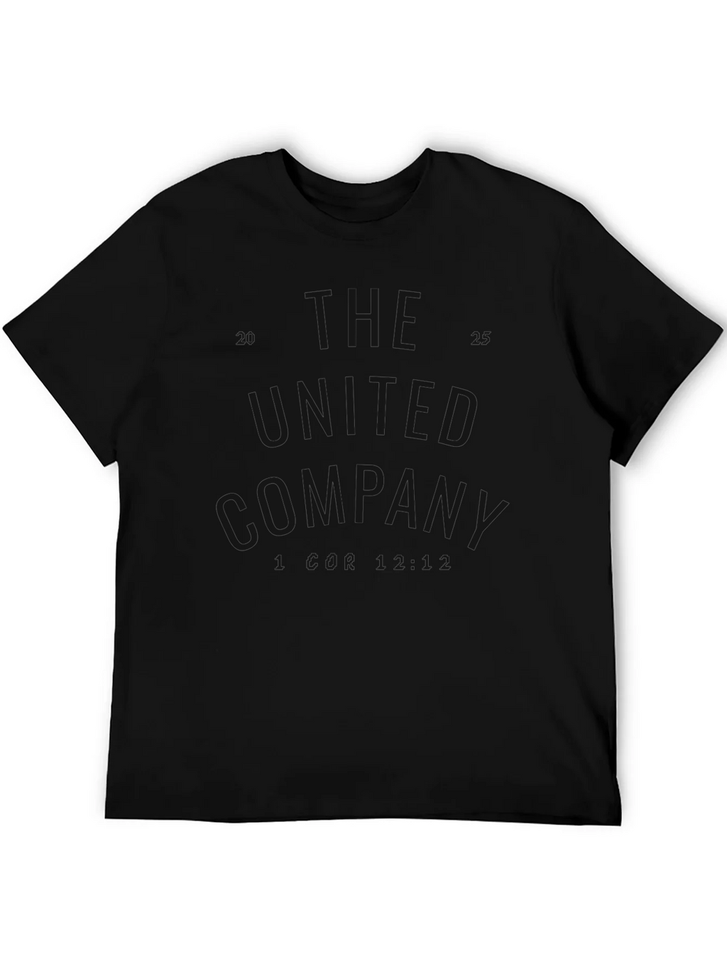 Mens Basic Black Short Sleeve T-Shirt product image 5