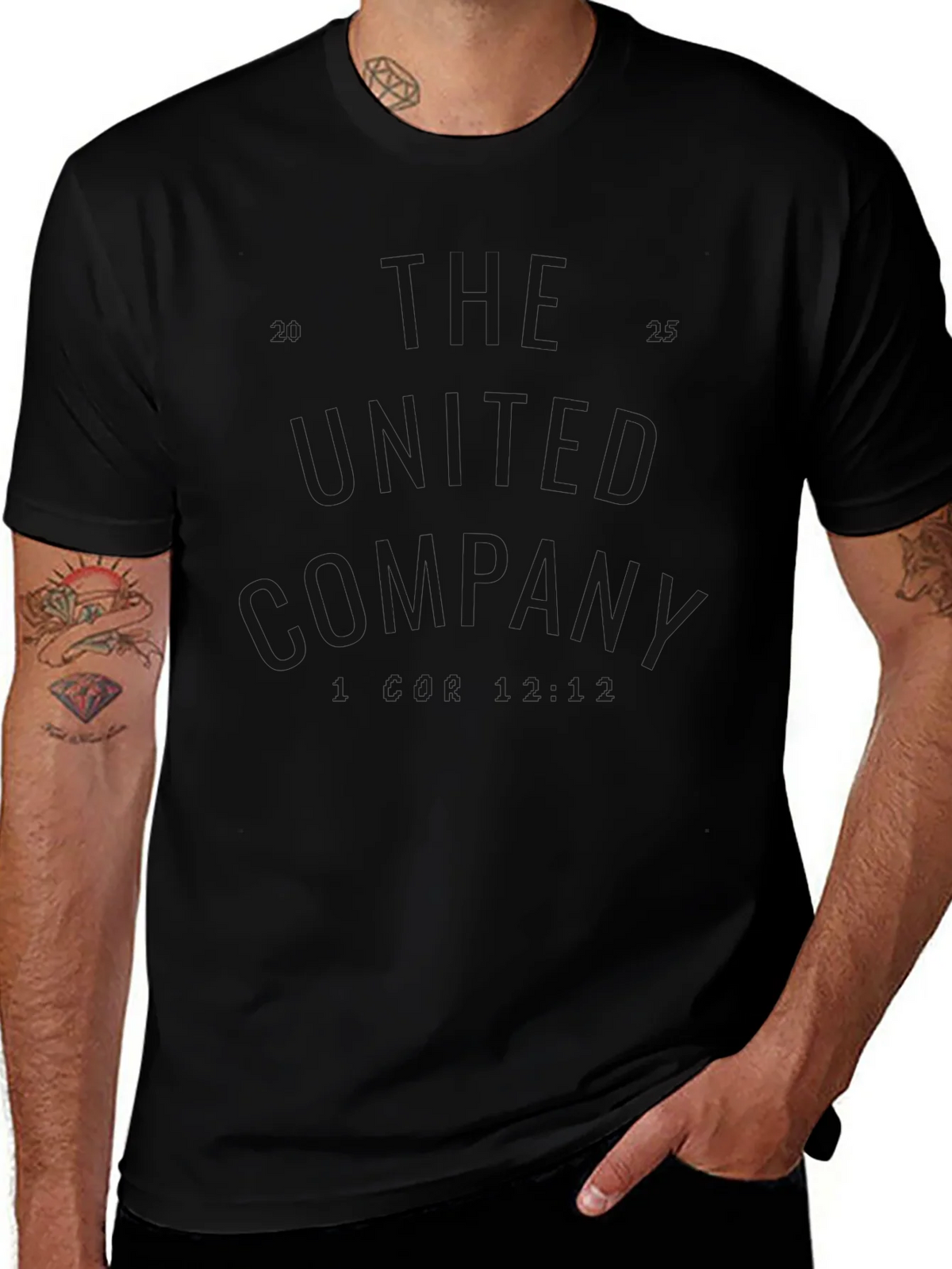 Mens Basic Black Short Sleeve T-Shirt product image 1