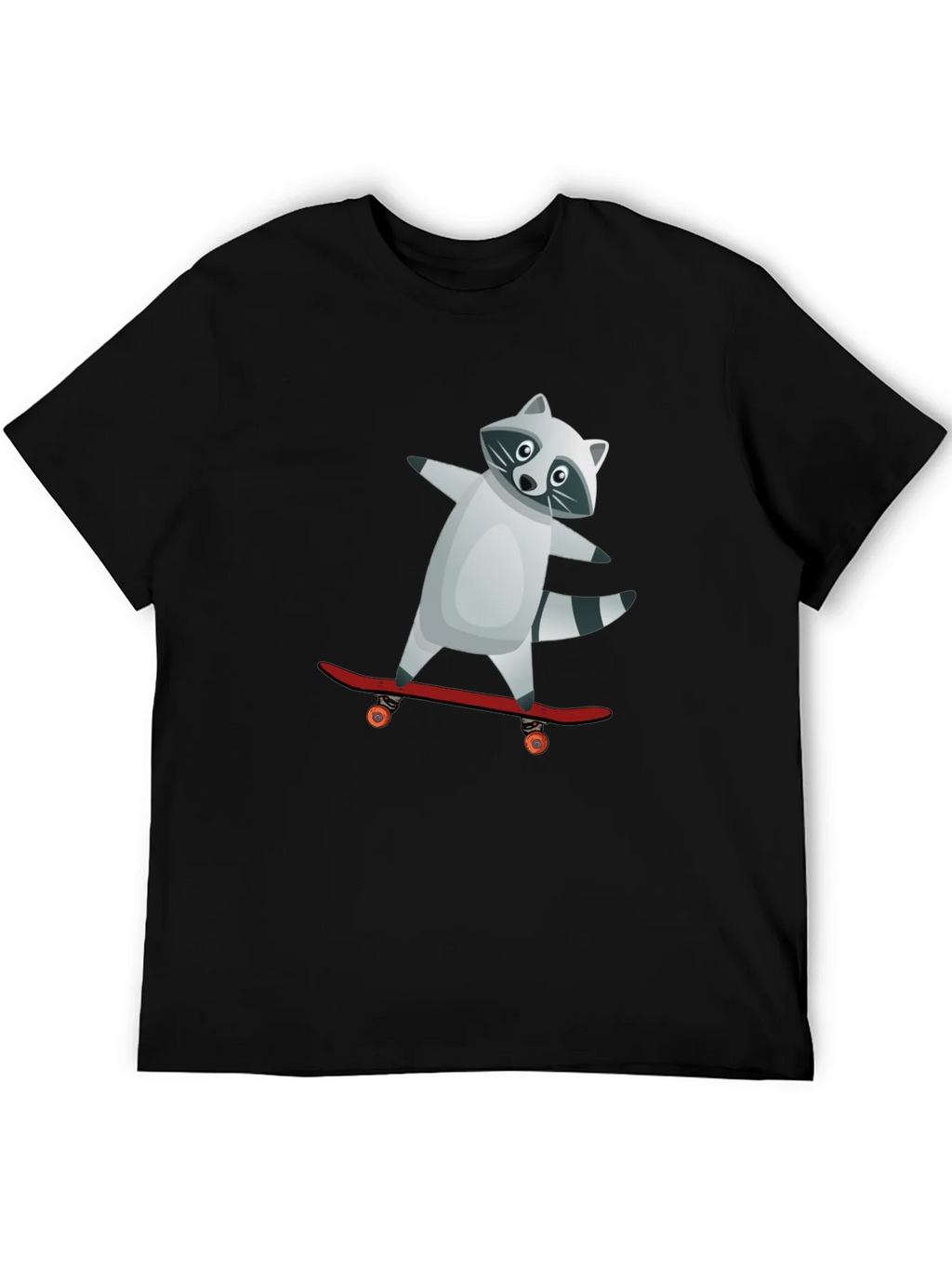 Raccoon Skateboarder Graphic Tee product image 5