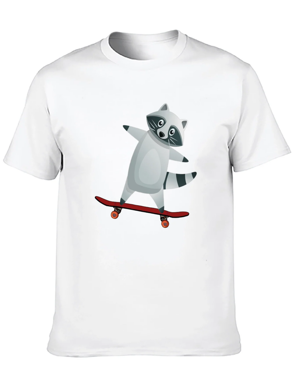 Raccoon Skateboarder Graphic Tee product image 9