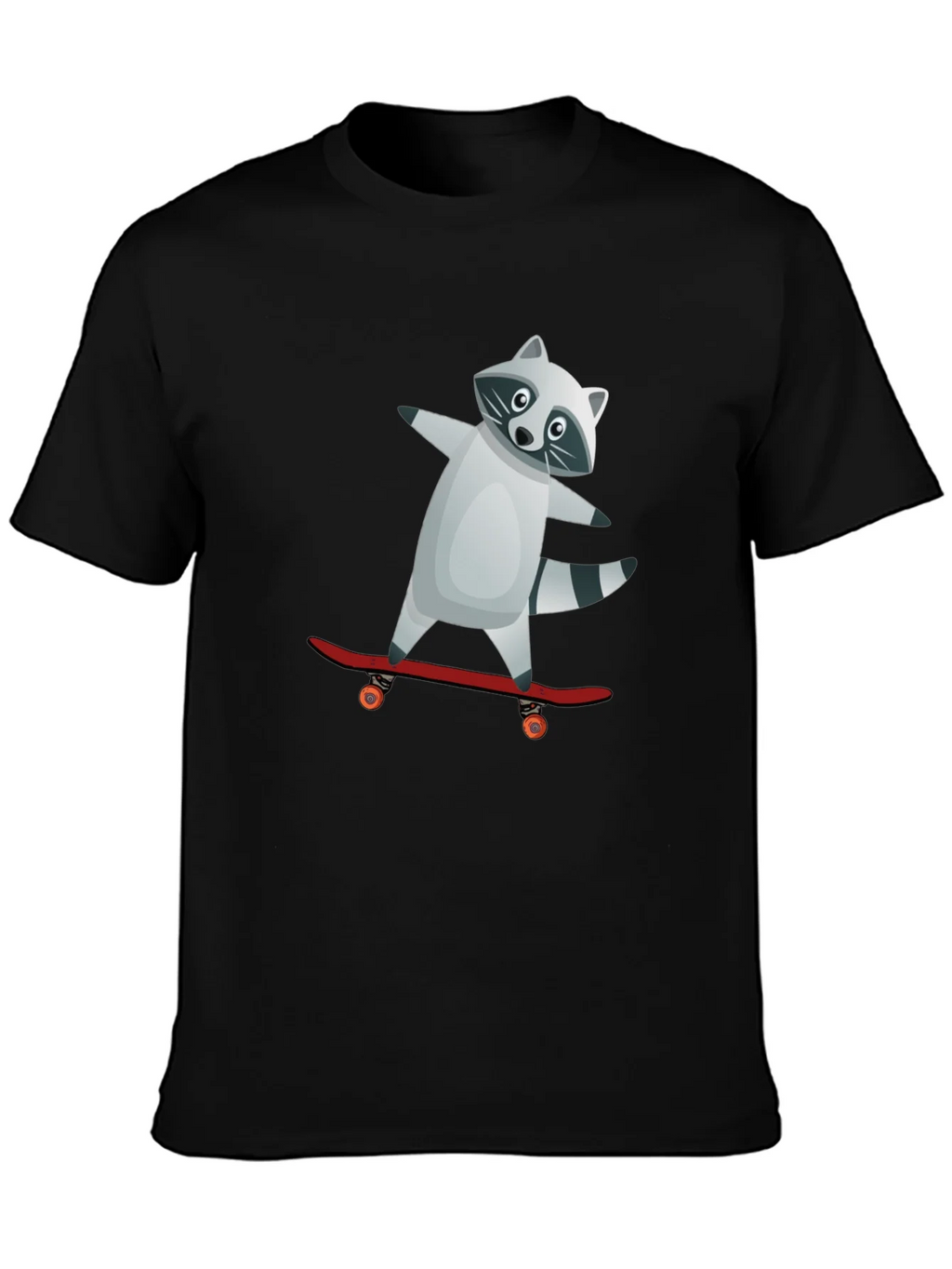 Raccoon Skateboarder Graphic Tee product image 3