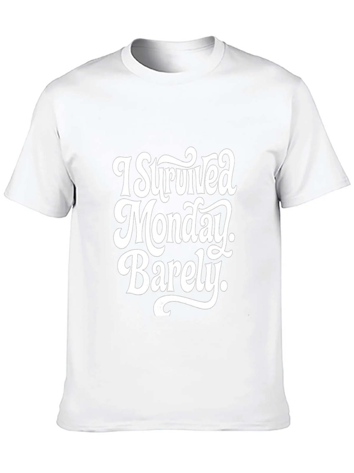 I Survived Monday Barely T-Shirt product image 9