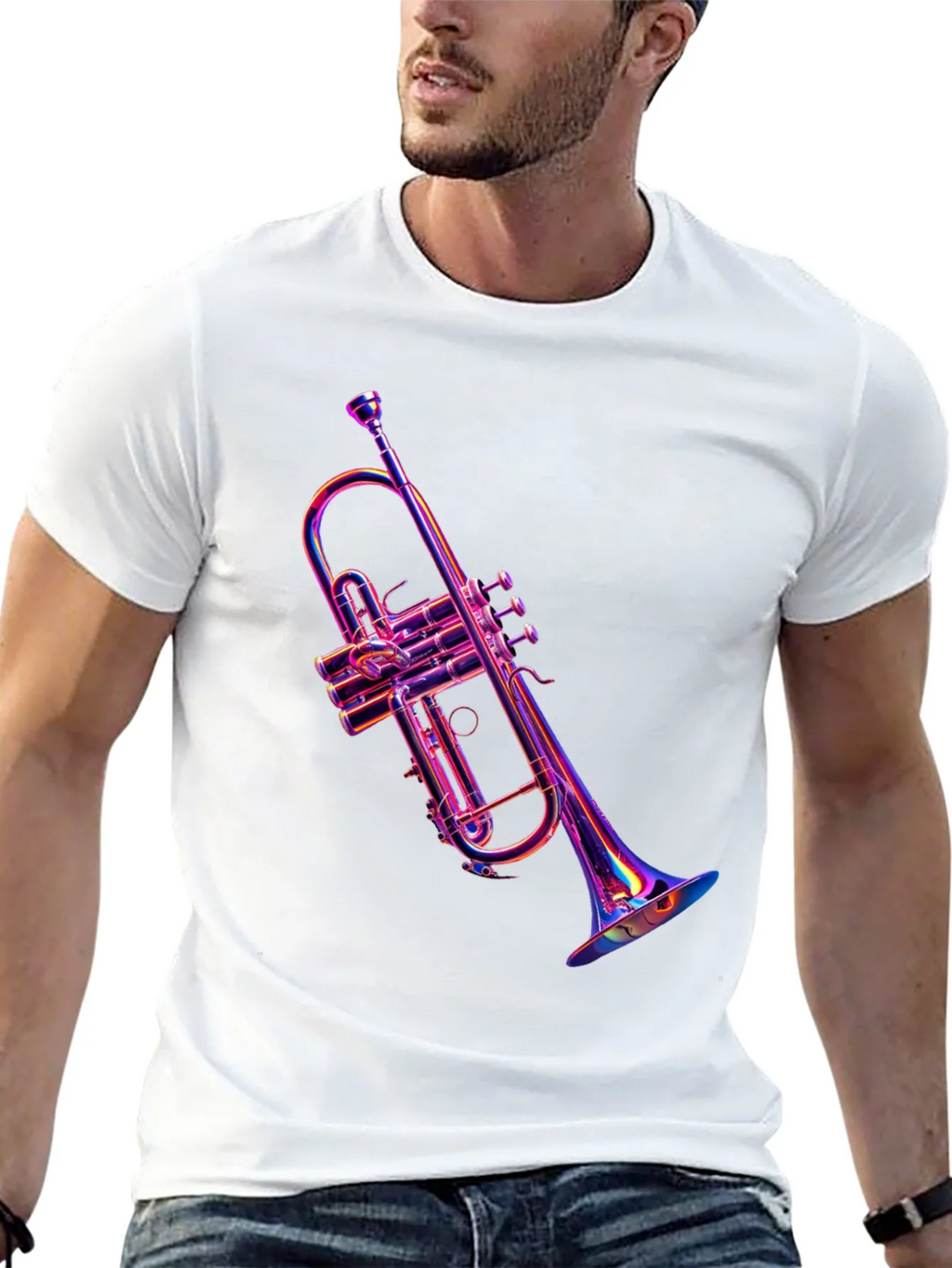 Vibrant Trumpet Graphic Tee - Music Lovers Apparel product image 12